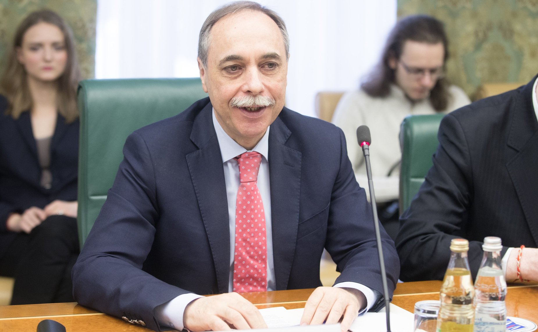 Встреча К. Косачева с Чрезвычайным и Полномочным Послом Болгарии в РФ Б. Коцевым