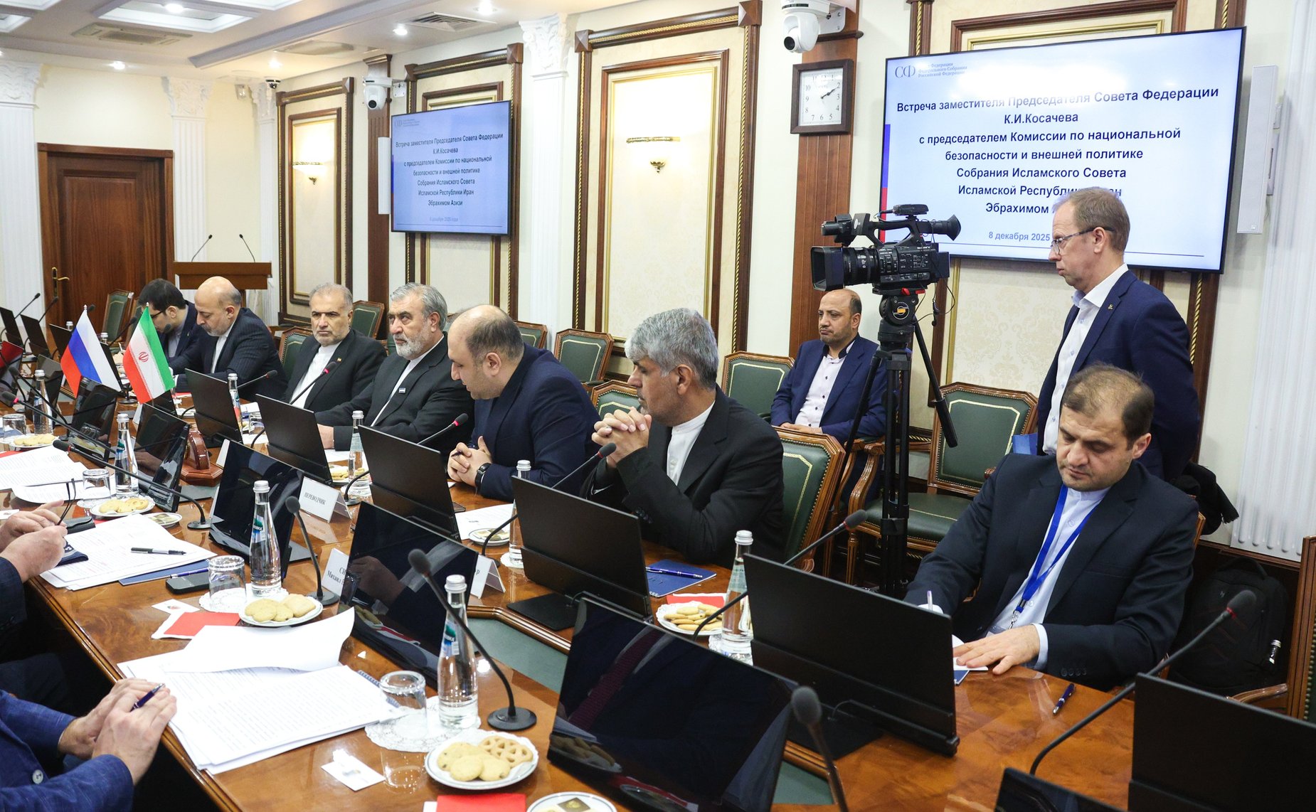 Встреча сенаторов РФ с председателем Комиссии по национальной безопасности и внешней политике Меджлиса Исламского Совета Исламской Республики Иран