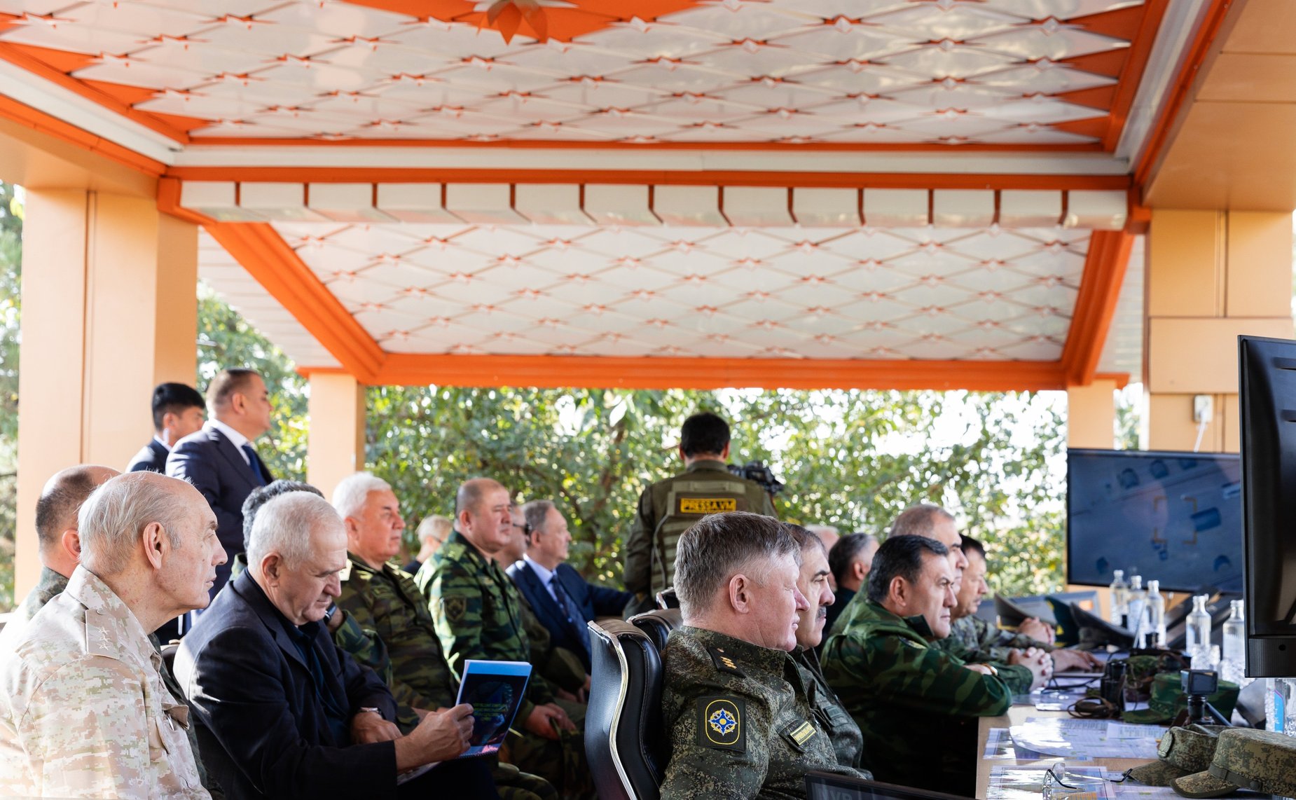 Владимир Булавин принял участие в качестве наблюдателей на совместных (специальных) учениях с Войсками (Коллективными силами) ОДКБ