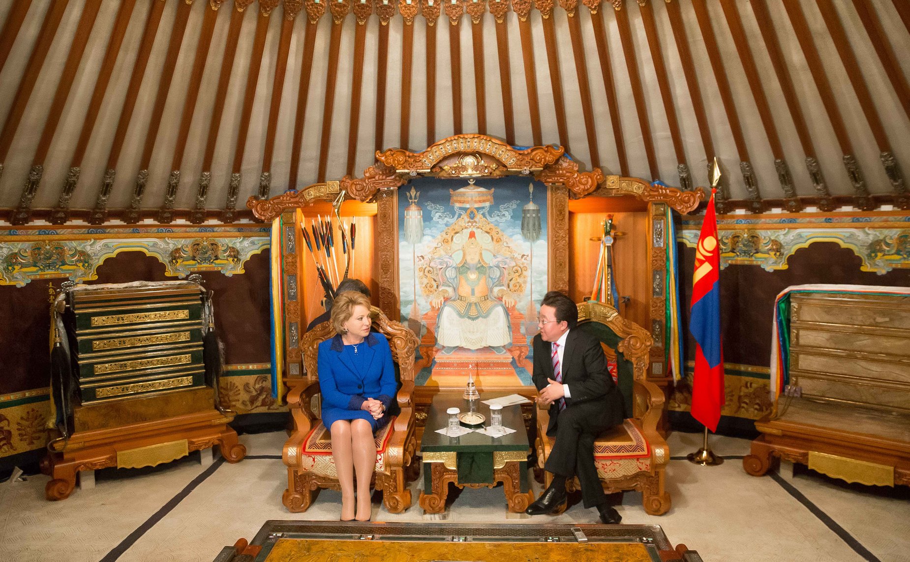 Визит делегации Совета Федерации во главе с В. Матвиенко в Монголию