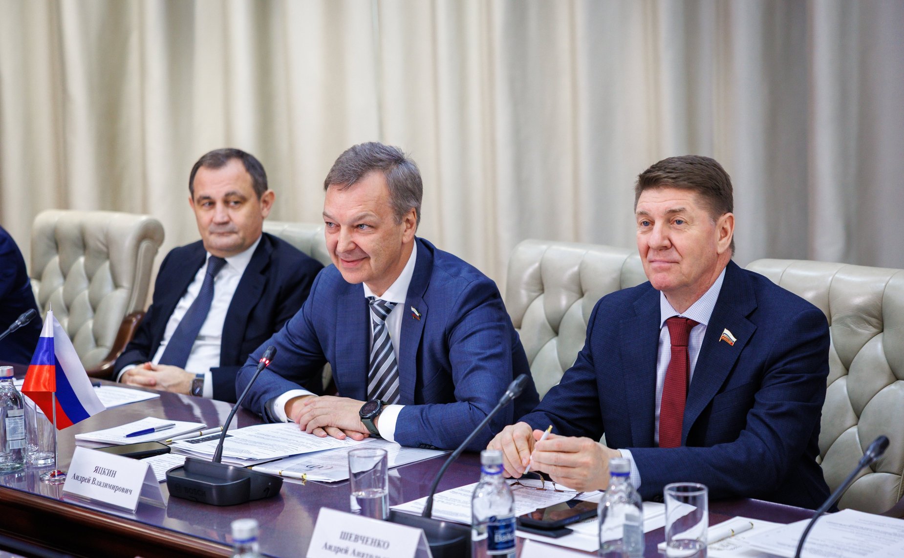 Заседание Комиссии по сотрудничеству между Советом Федерации и Сенатом Парламента Республики Казахстан