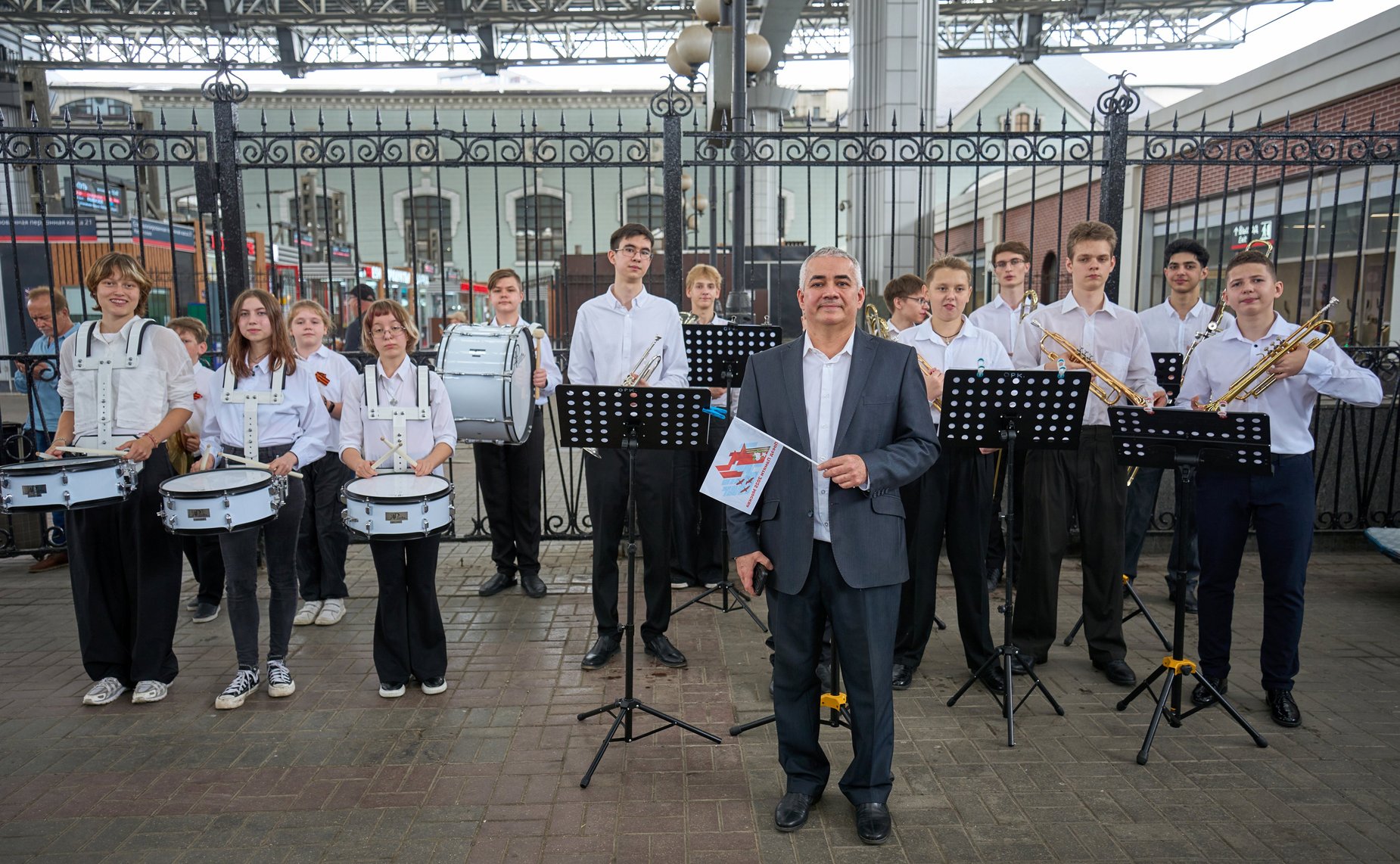 Участники «Поезда Памяти» прибыли в город-герой Москву (фото Фонд «Культурное пространство»)