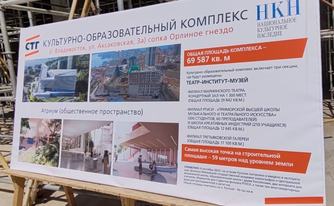 Александр Ролик вместе с заместителем председателя правительства Приморского края Виталием Блоцким проинспектировал строительство крупного культурного объекта – Музейного и театрально-образовательного комплекса