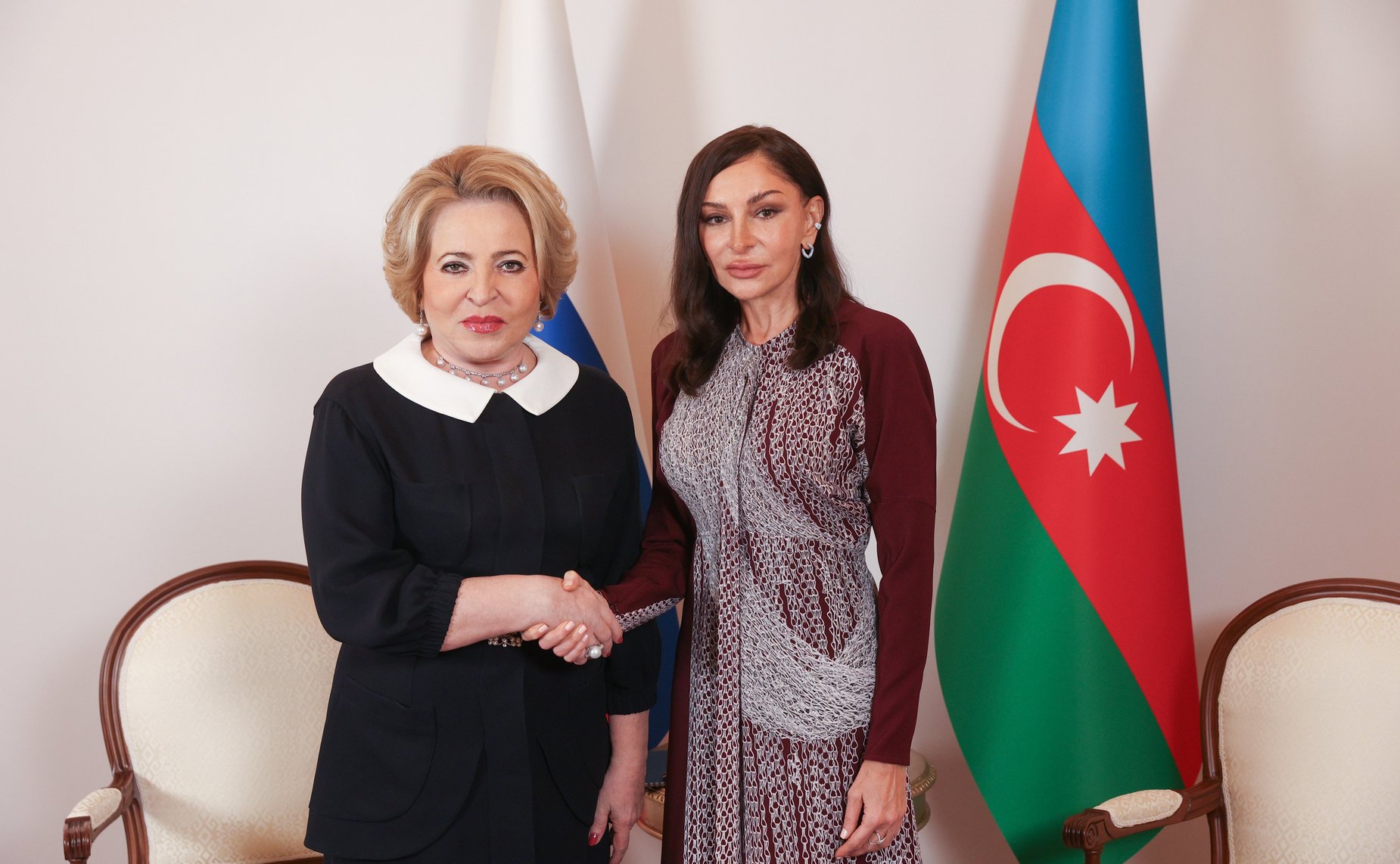 Встреча Председателя СФ Валентины Матвиенко с Первым вице-президентом Азербайджанской Республики Мехрибан Алиевой
