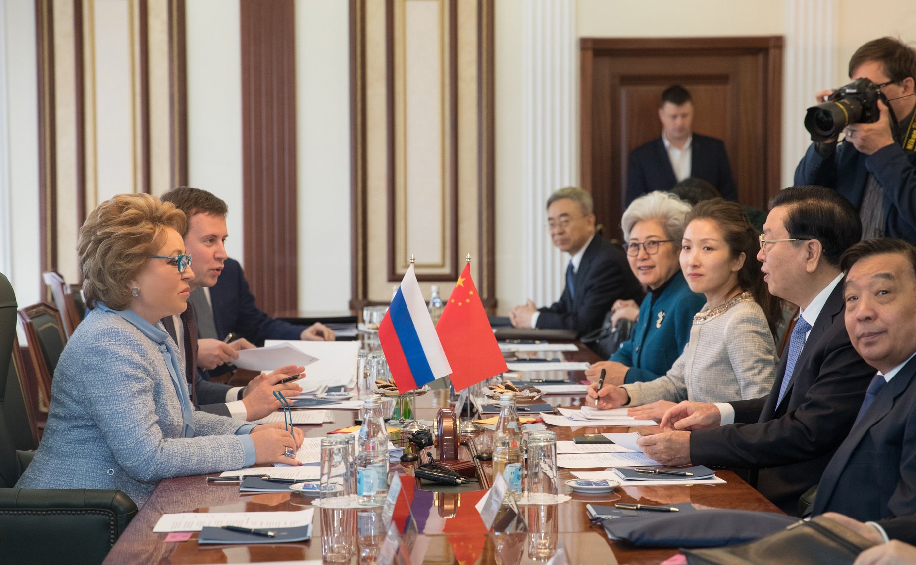 Встреча Председателя Совета Федерации Валентины Матвиенко с Председателем Постоянного комитета Всекитайского собрания народных представителей Китайской Народной Республики Чжан Дэцзяном