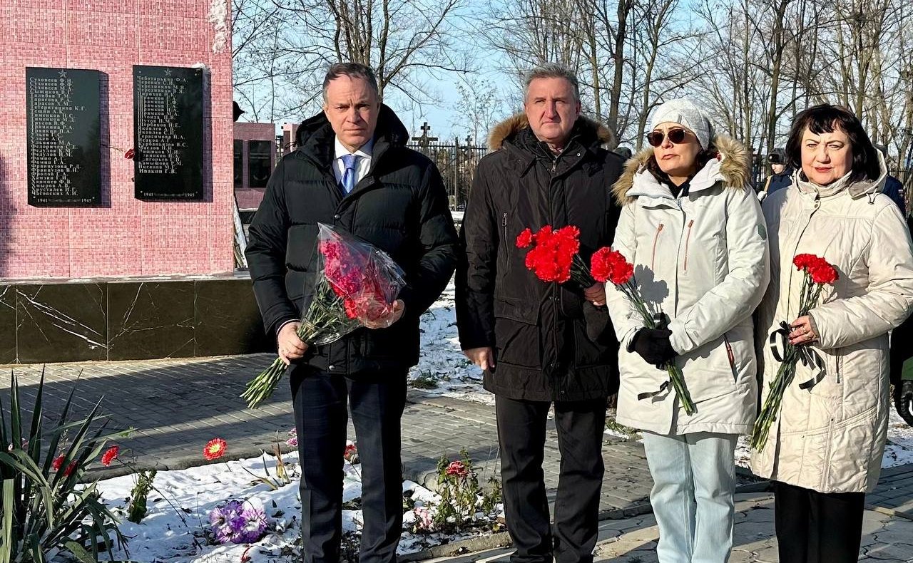 Александр Башкин принял участие в захоронении останков красноармейца, участника Великой Отечественной войны