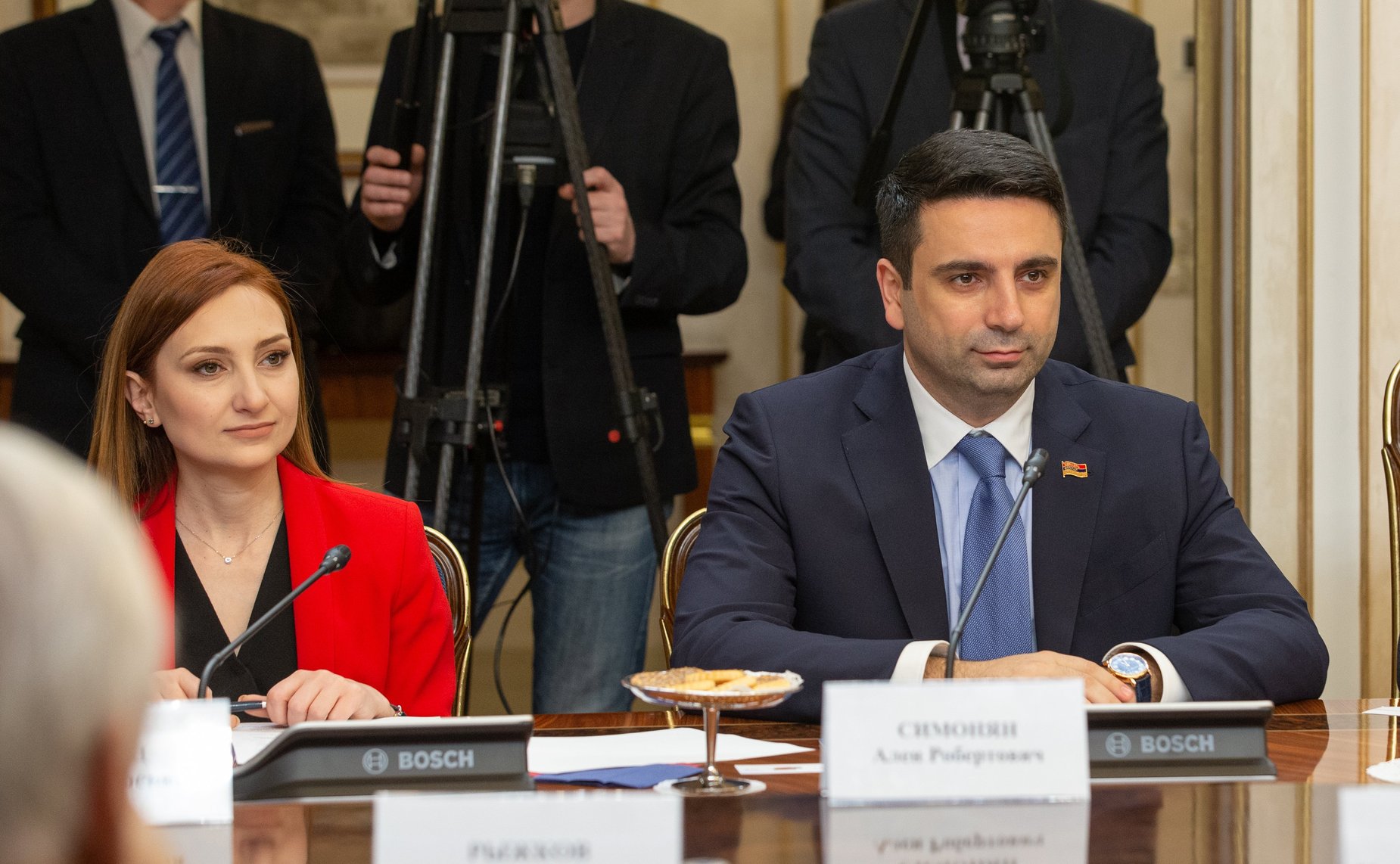 Встреча В. Матвиенко с Председателем Национального собрания Республики Армения А. Мирзояном