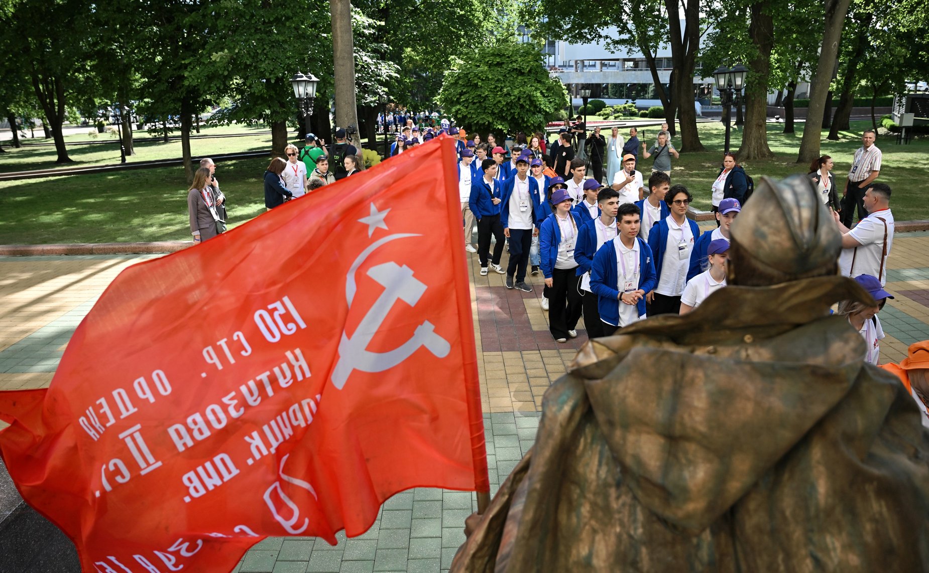 Диалоговая площадка участников проекта «Поезд Памяти» с председателем Совета Республики Нацсобрания Республики Беларусь Натальей Кочановой и заместителем Председателя СФ, председателем российского оргкомитета проекта Константином Косачевым