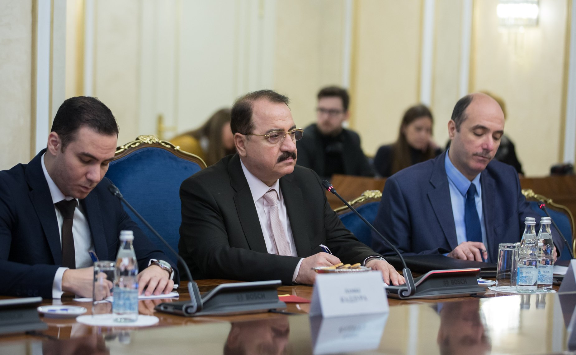 Встреча Андрея Турчака с Чрезвычайным и Полномочным Послом Сирийской Арабской Республики в РФ Риадом Хаддадом