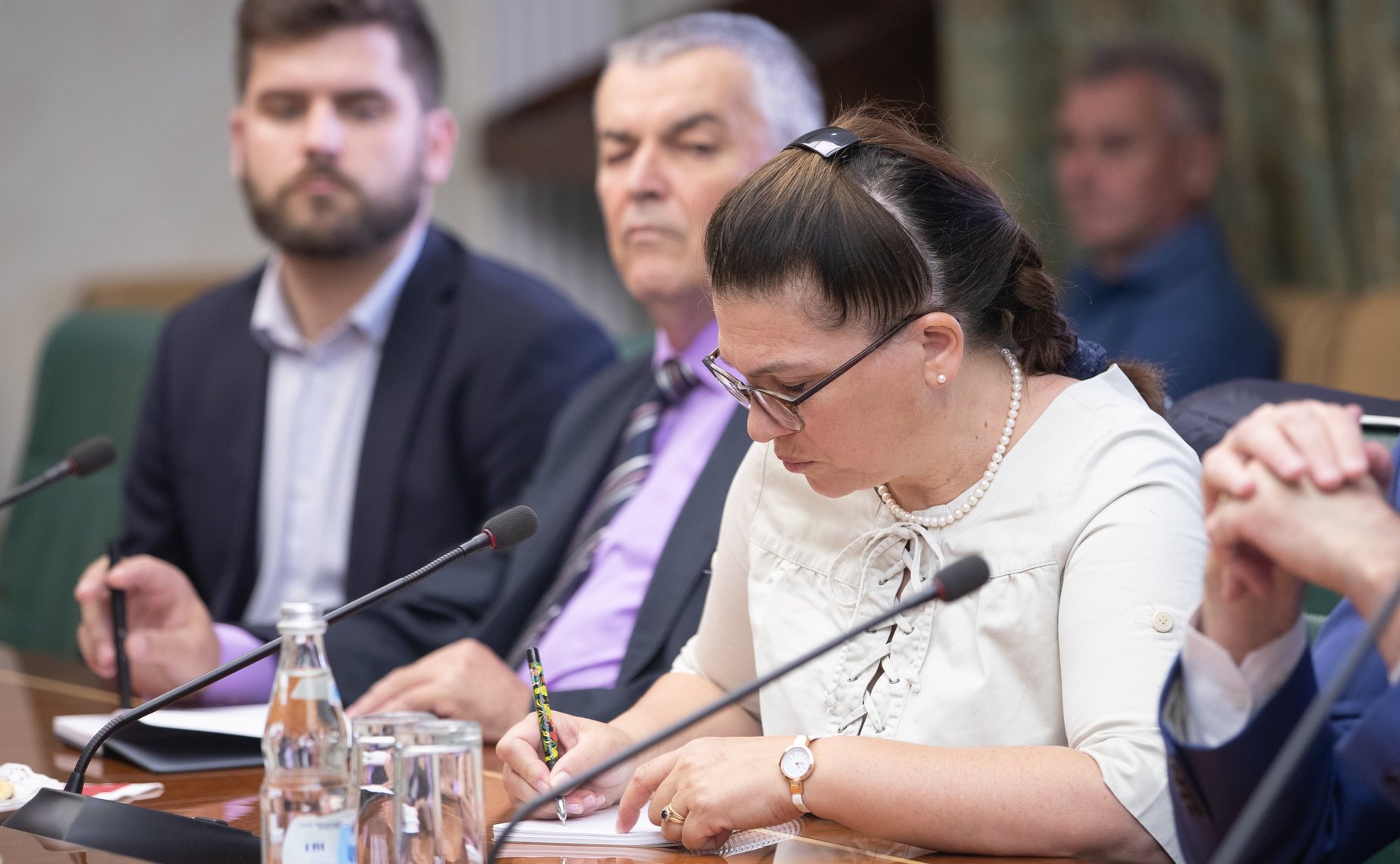 Встреча Андрея Климова с международными экспертами, прибывшими в Москву в качестве иностранных обозревателей в связи с проведением Единого дня голосования
