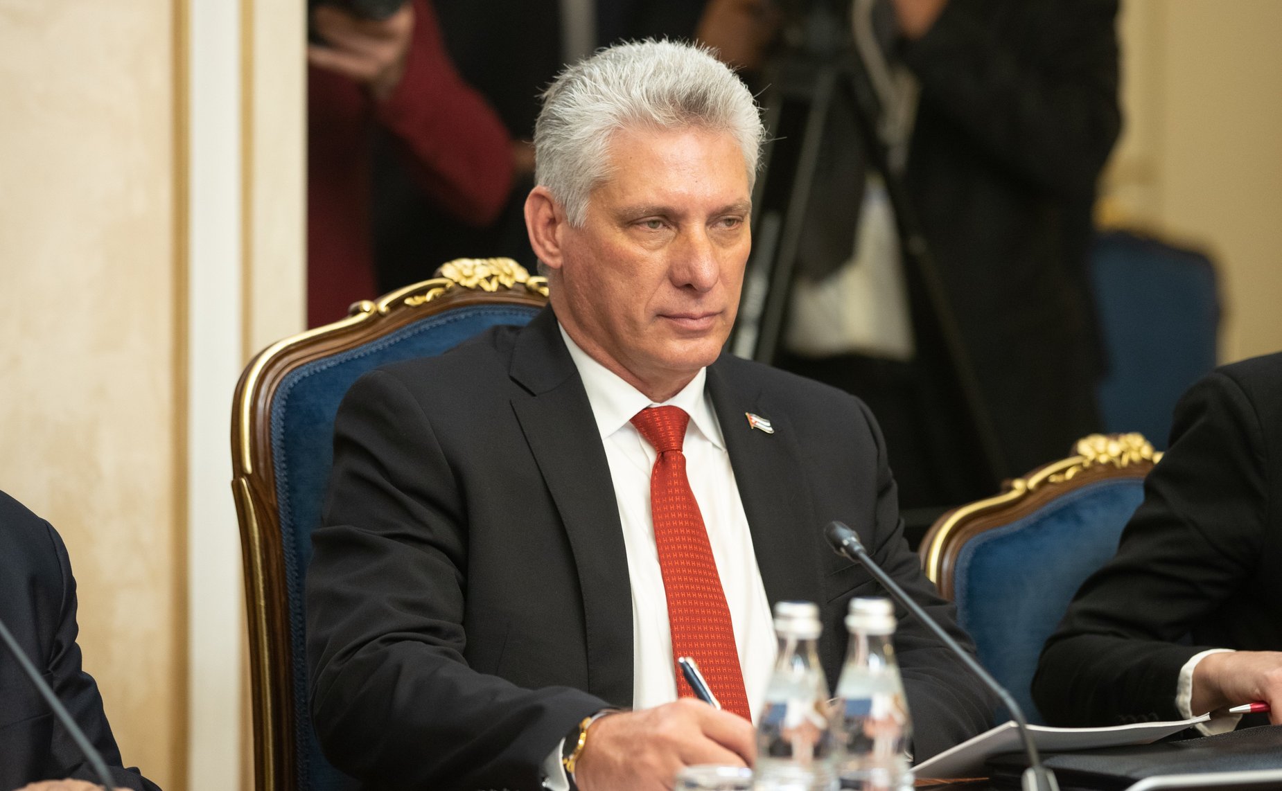 Встреча Валентины Матвиенко с Председателем Государственного Совета и Совета Министров Республики Куба Мигелем Диас-Канелем Бермудесом