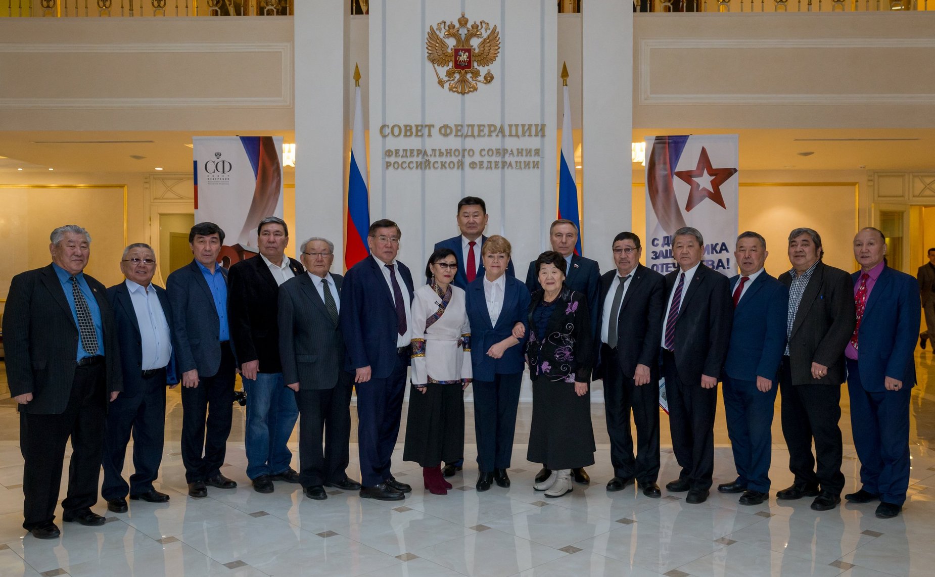 Встреча А. Варфоломеева и В. Мархаева с делегацией Республики Бурятия