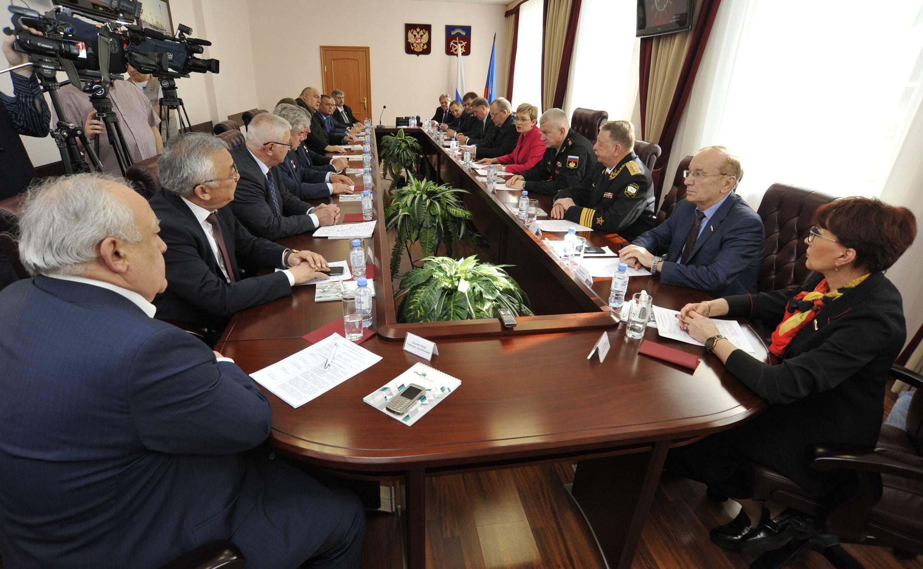 Выездное заседание Комитета СФ по обороне и безопасности в Гаджиево (Мурманская область)