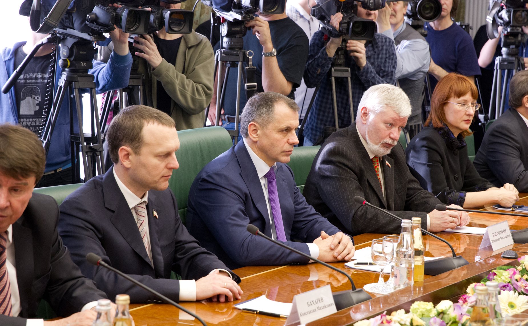 Встреча в Совете Федерации с делегацией Верховного Совета Автономной Республики Крым во главе с В. Константиновым 9