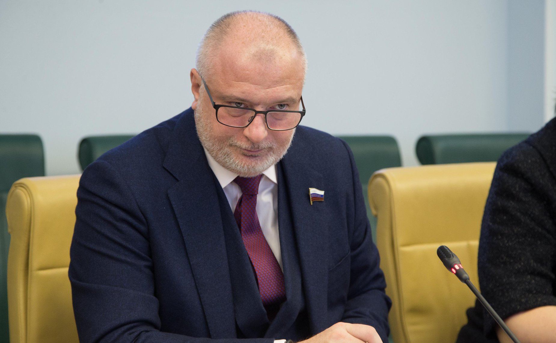 Встреча А. Клишаса с членом Палаты сенаторов Генерального конгресса Мексиканских Соединенных Штатов Адрианой Лоаисой Гарсон