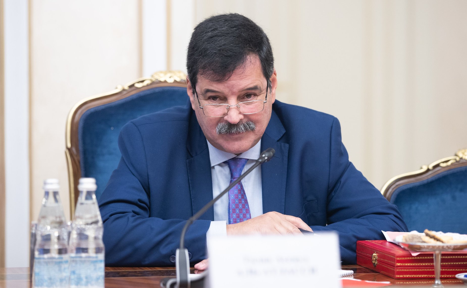 Встреча И. Умаханова c президентом Марокканского комитета мира и солидарности, вице-президентом Организации солидарности народов Азии и Африки Талаой Ассаудом Аль-Атласси