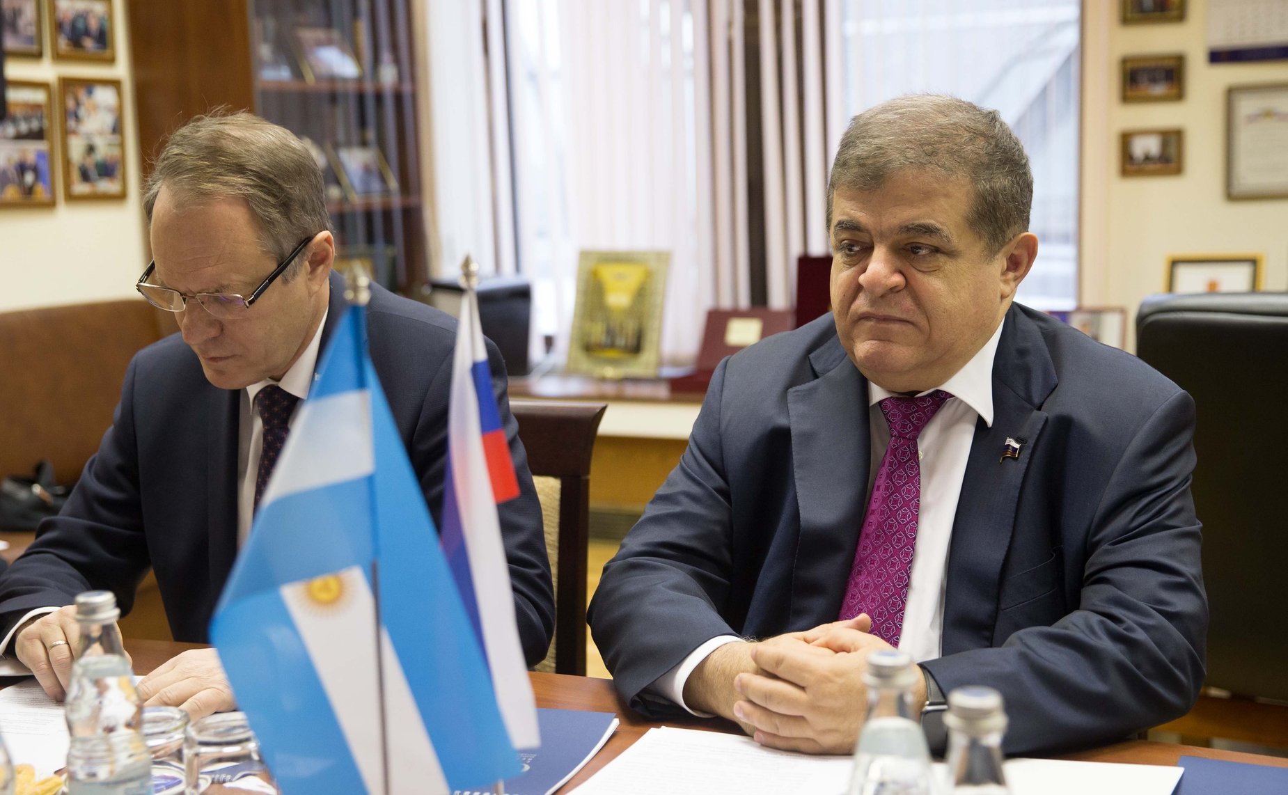 Встреча В. Джабарова с председателем парламентской Группы дружбы с Российской Федерацией Национального Конгресса Аргентины Родольфо Хулио Уртубеем