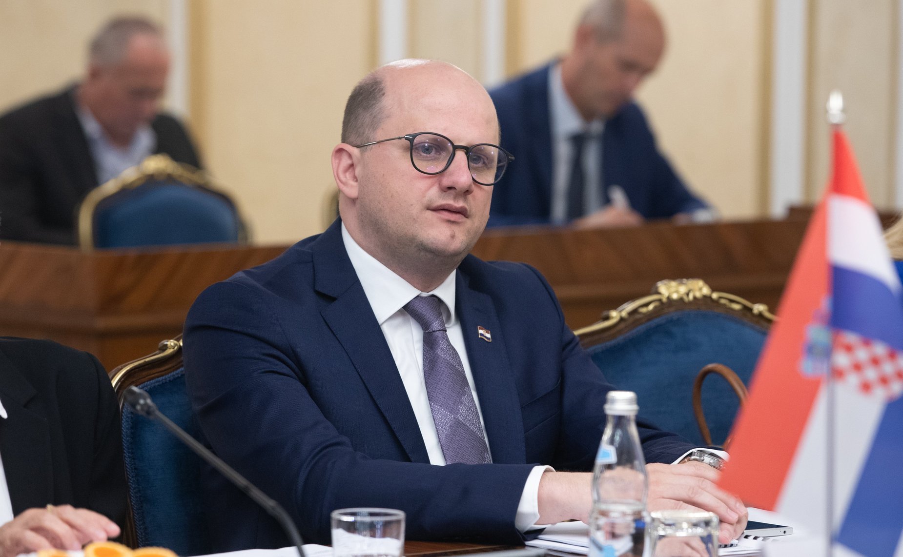 Встреча Константина Косачева с делегацией Комитета Хорватского сабора по внешней политике во главе с председателем Комитета Миро Ковачем