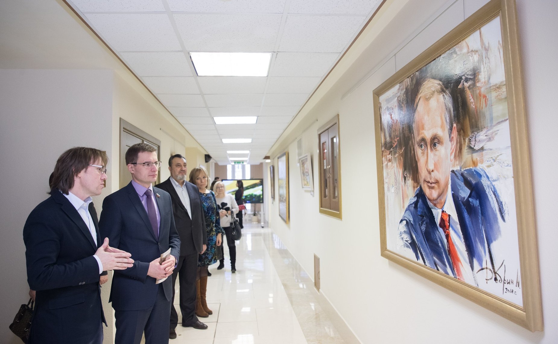 Выставка картин художника Н. Добрина в Совете Федерации