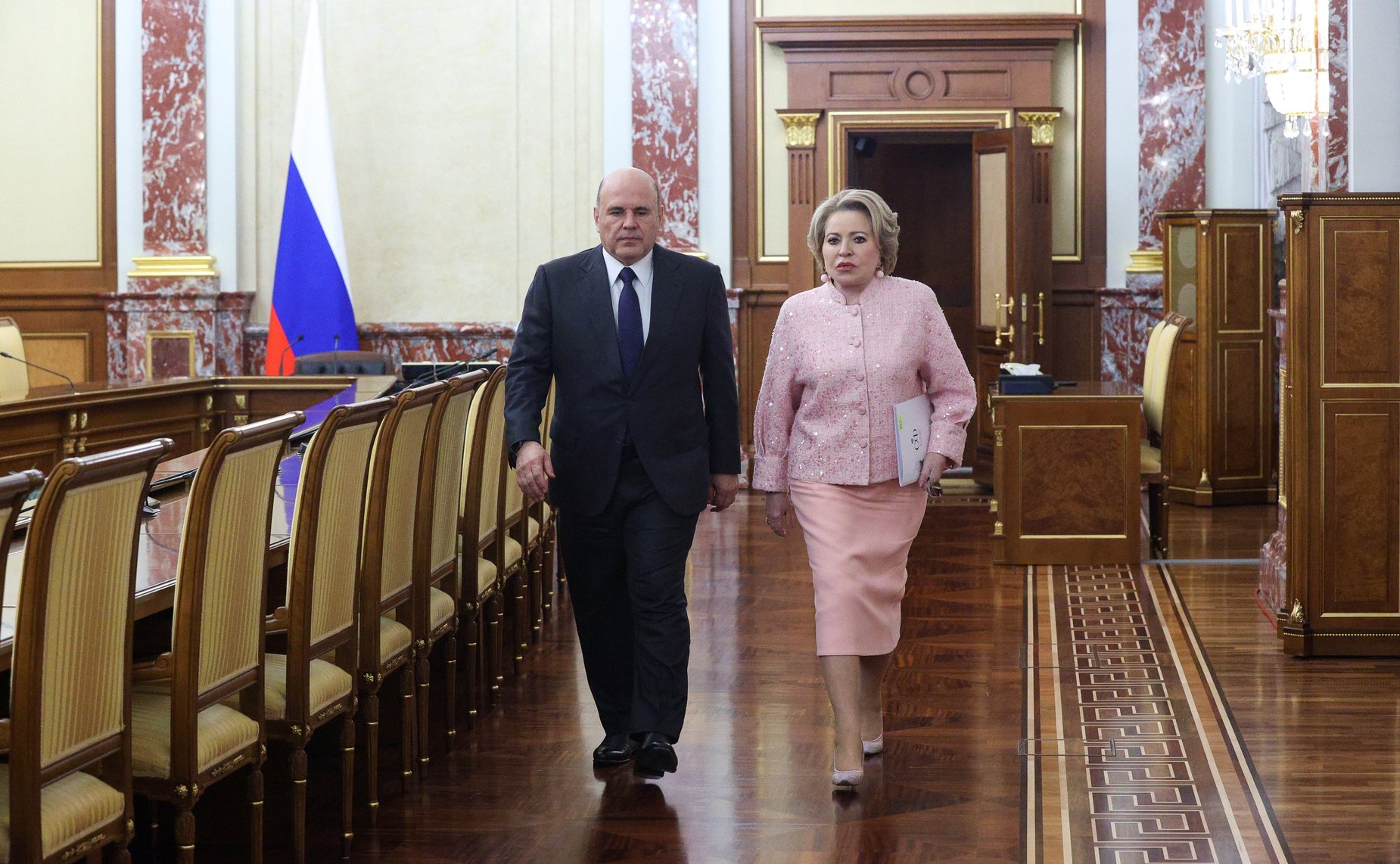 Встреча Председателя Правительства РФ Михаила Мишустина с членами Совета палаты