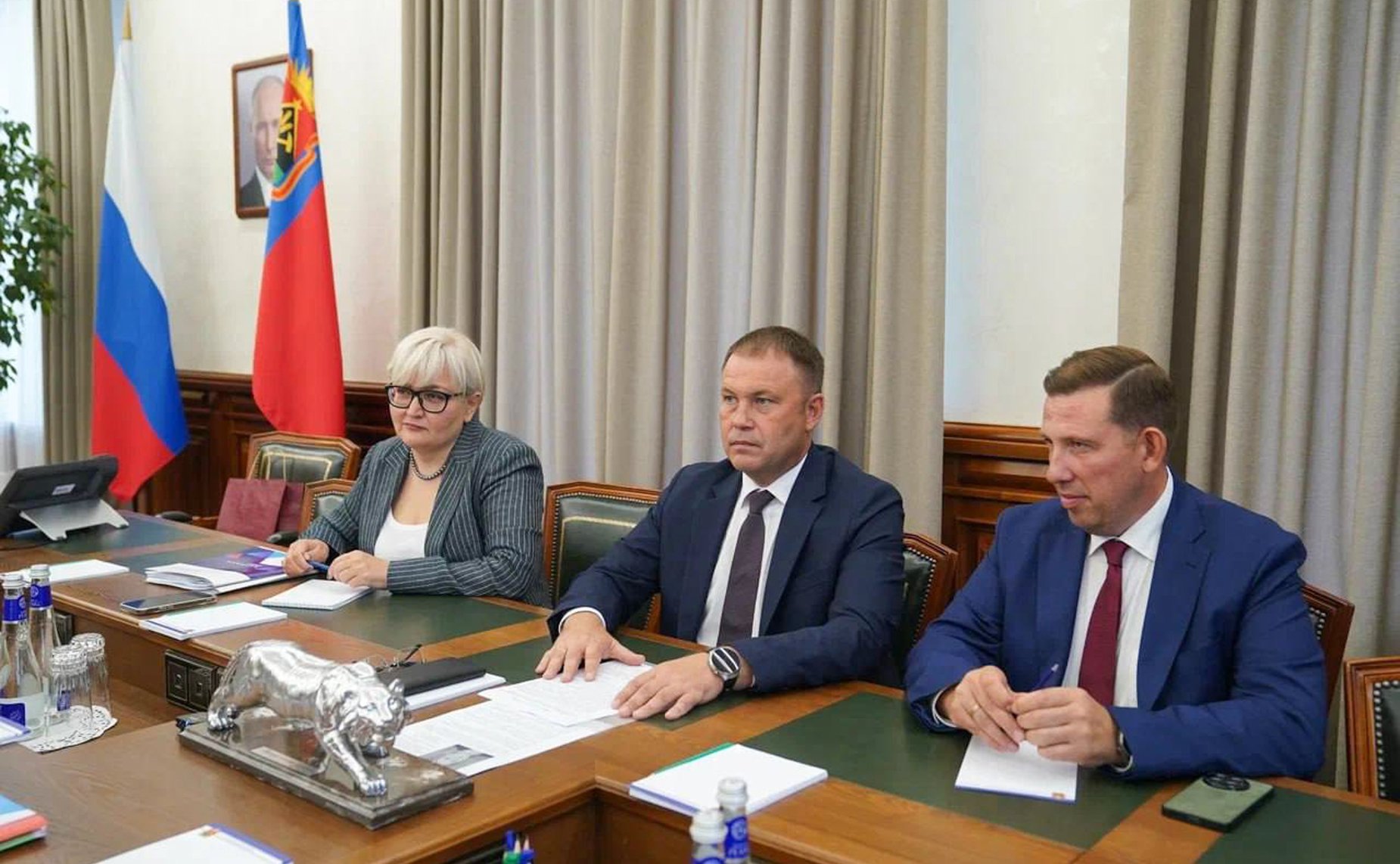 Председатель Комитета Совета Федерации по науке, образованию и культуре Лилия Гумерова в ходе поездки в Кузбасс встретилась с губернатором региона Ильей Середюком