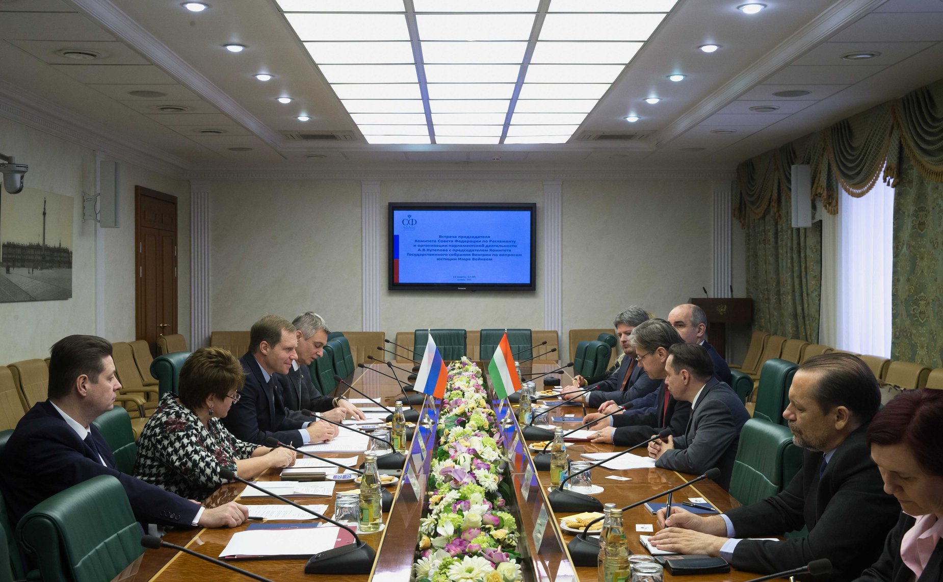 Встреча А. Кутепова с председателем Комитета Государственного собрания Венгрии по вопросам юстиции И. Вейкеем