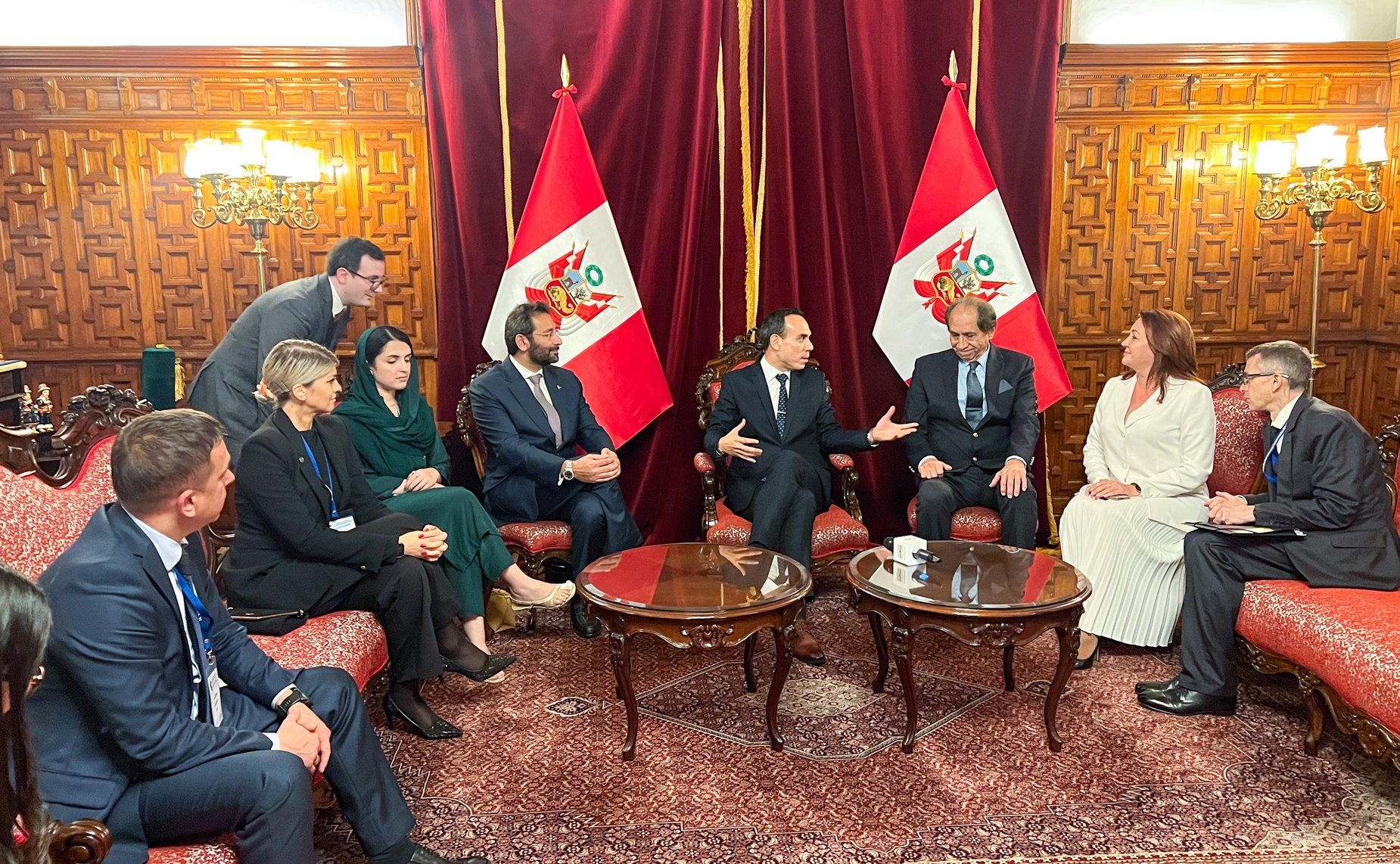 Наталья Кувшинова и Айрат Гибатдинов встретились с Председателем Конгресса Республики Перу Хосе Энрике Хери Оре и с его вторым заместителем Вальдемаром Серроном Рохасом