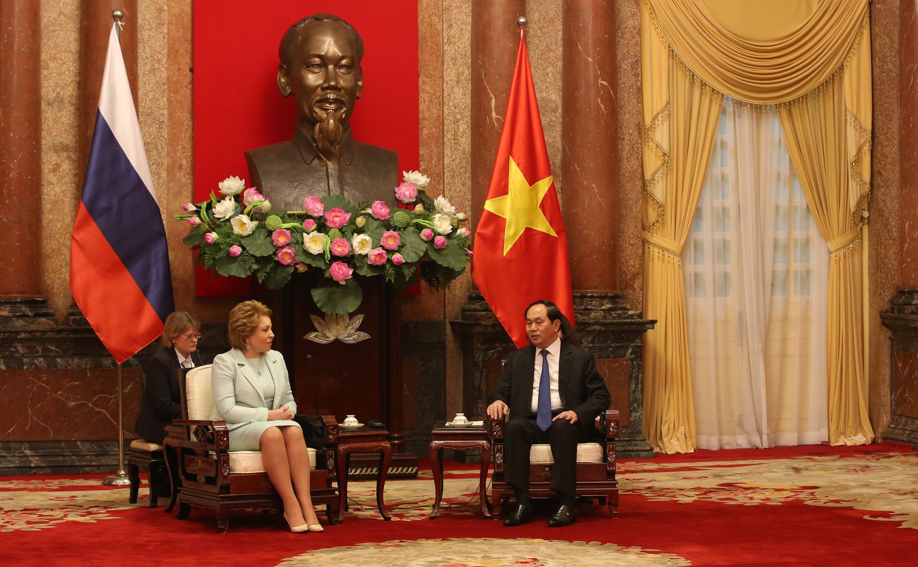 Председатель Совета Федерации Валентина Матвиенко встретилась с Президентом Социалистической Республики Вьетнам (СРВ) Чан Дай Куангом
