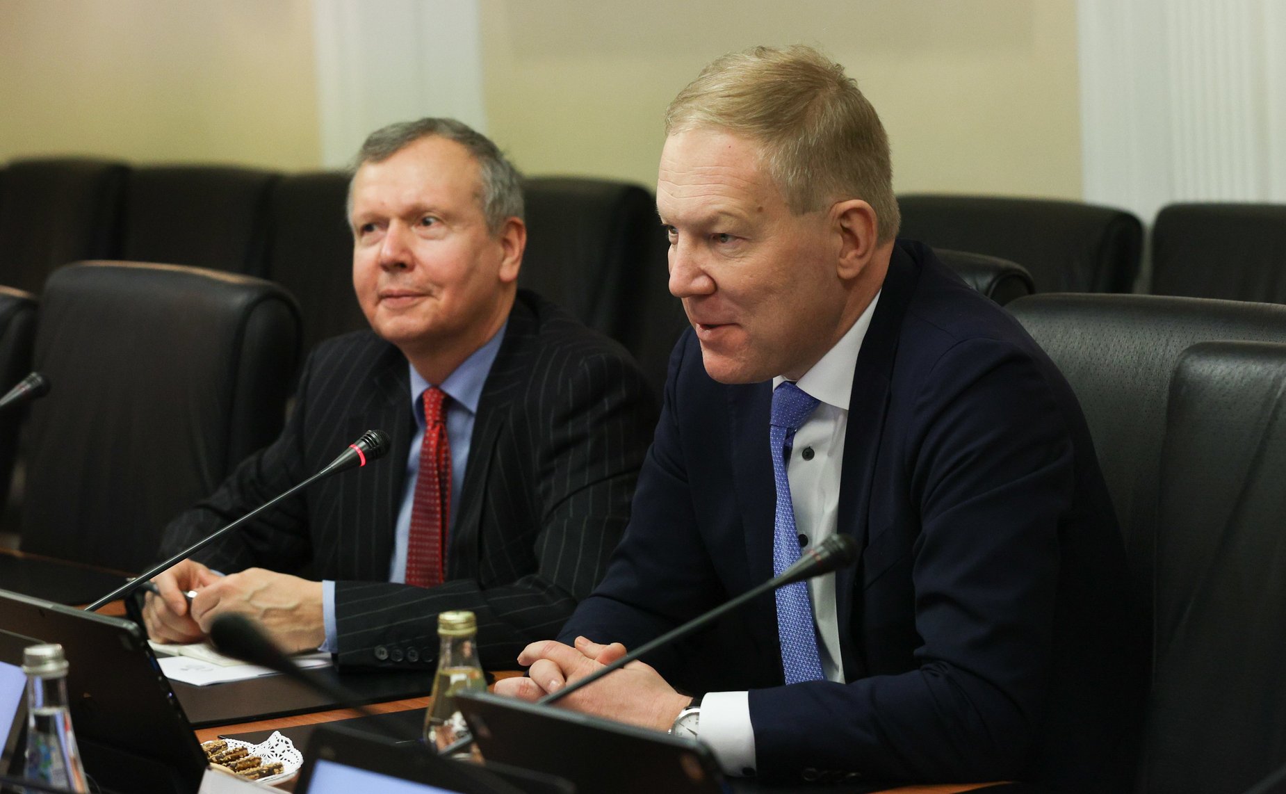 Встреча председателя Комитета СФ по международным делам Григория Карасина с председателем Комиссии по иностранным делам Рийгикогу Эстонской Республики Марко Михкельсоном