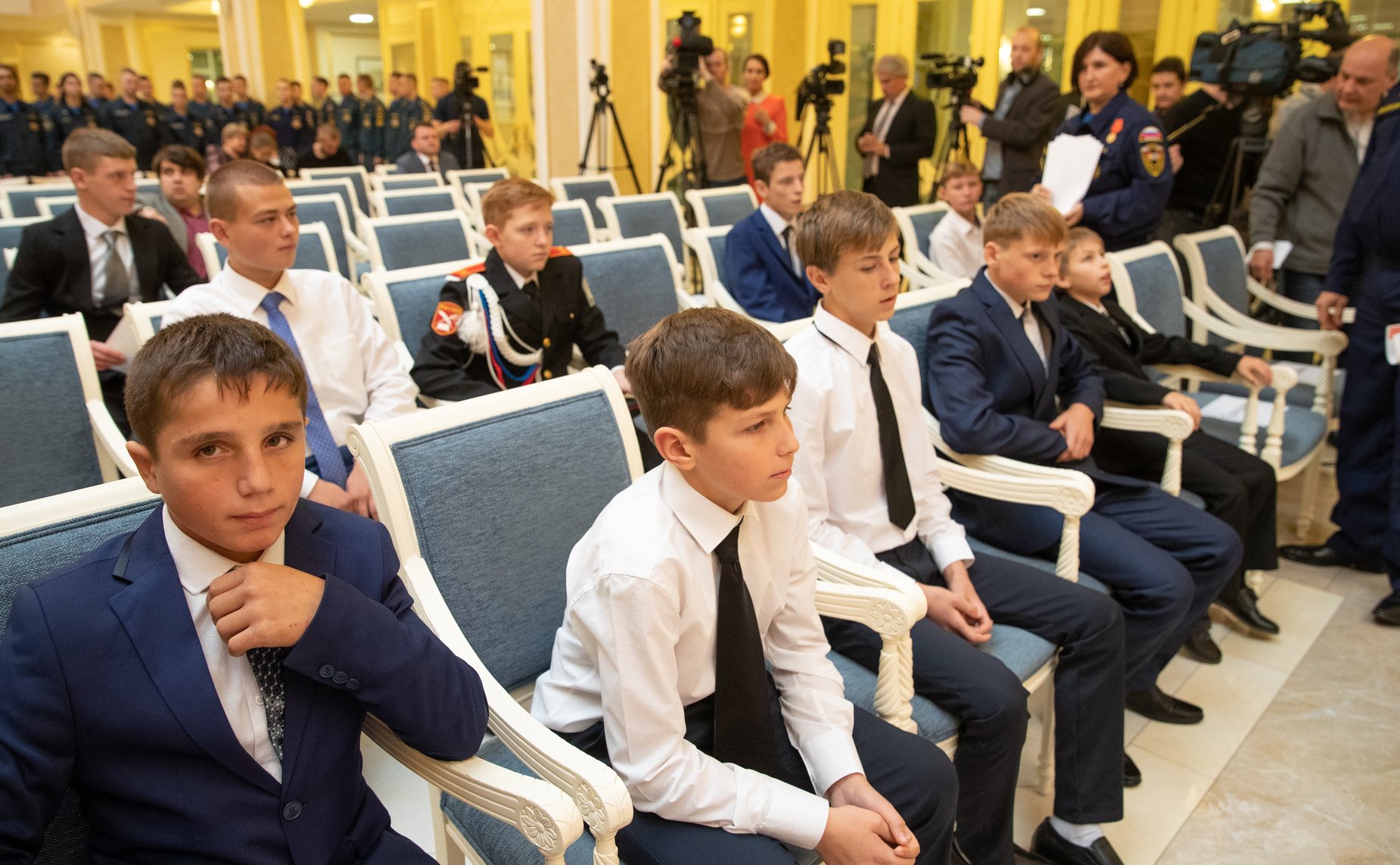 Торжественная церемония награждения детей и подростков, проявивших мужество в экстремальных ситуациях и спасших человеческие жизни