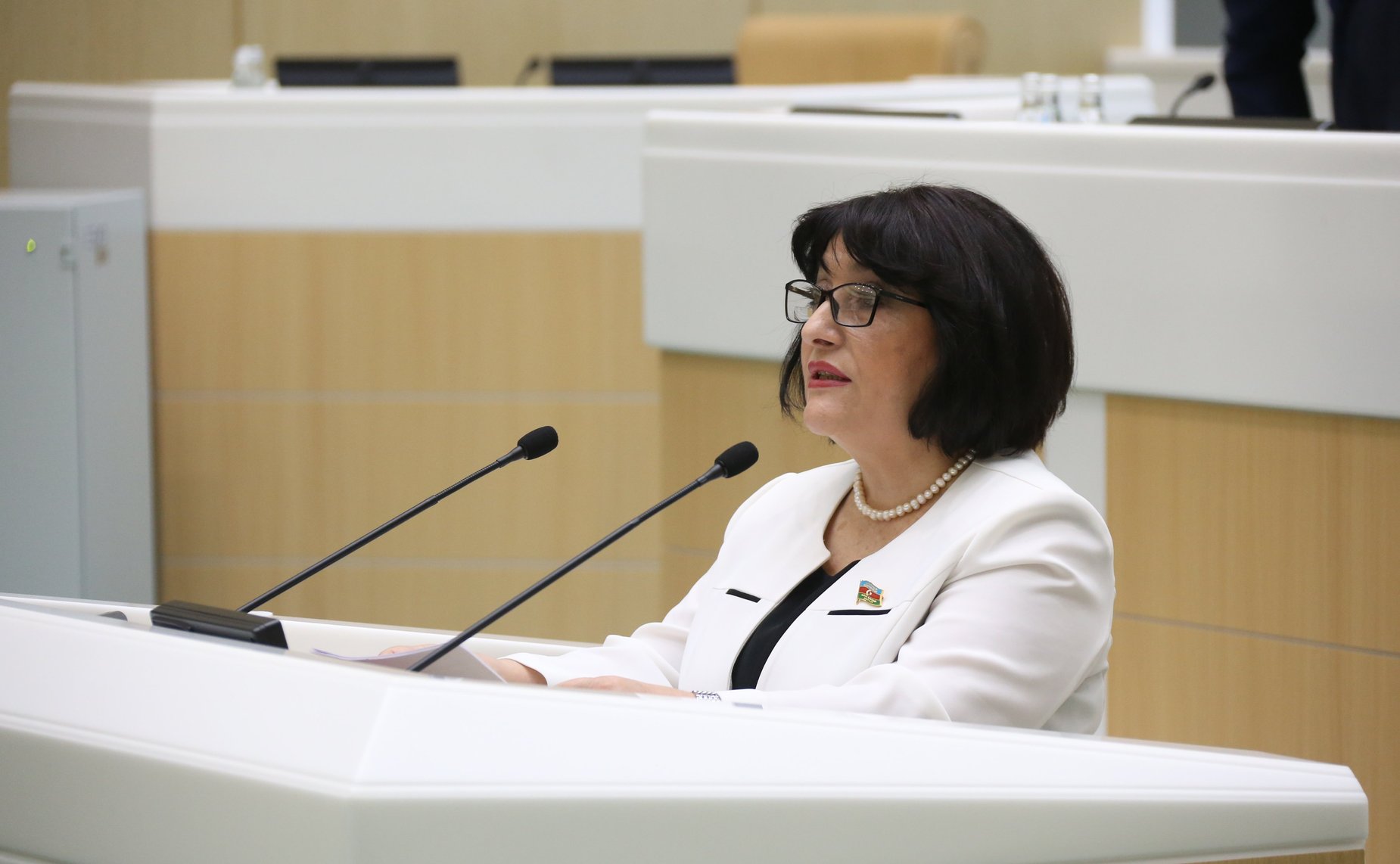 Председатель Милли Меджлиса Азербайджанской Республики Сахиба Гафарова