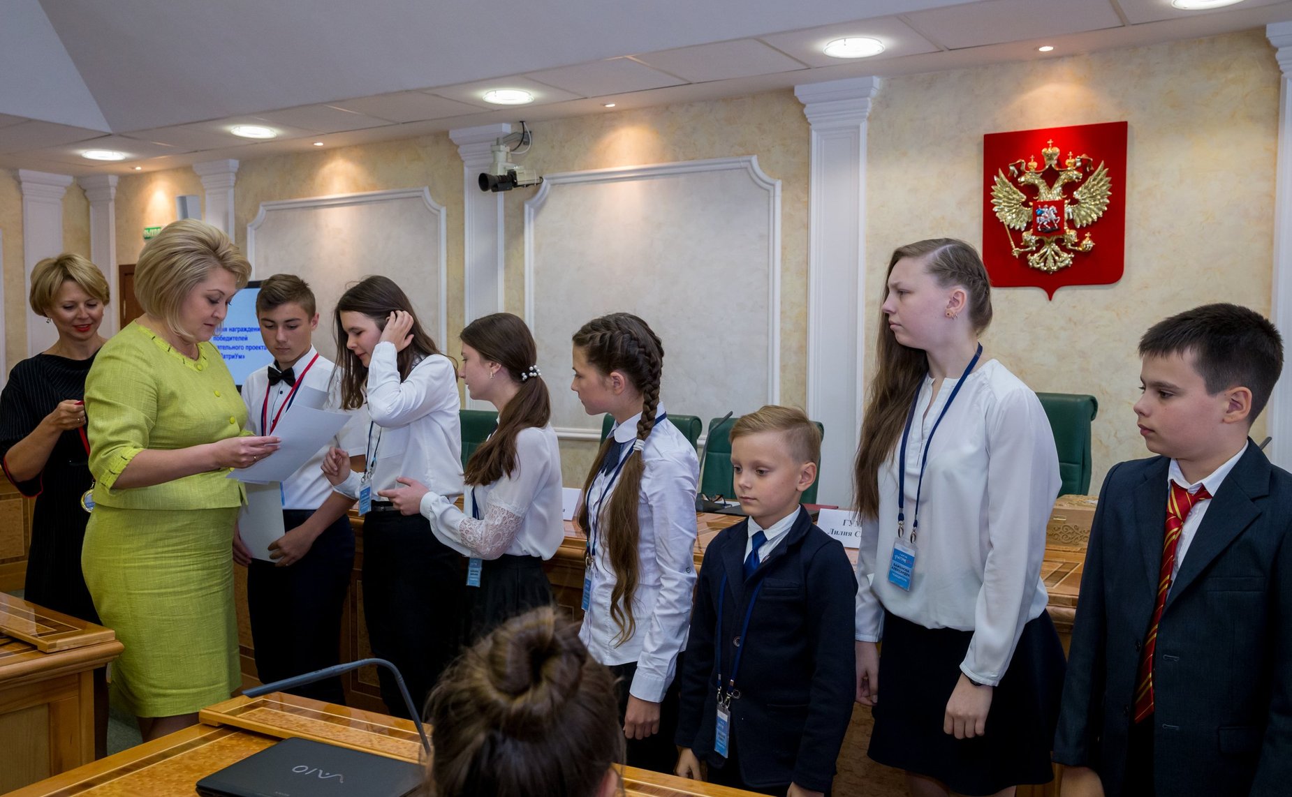 Торжественная церемония награждения победителей конкурсов для одаренных детей