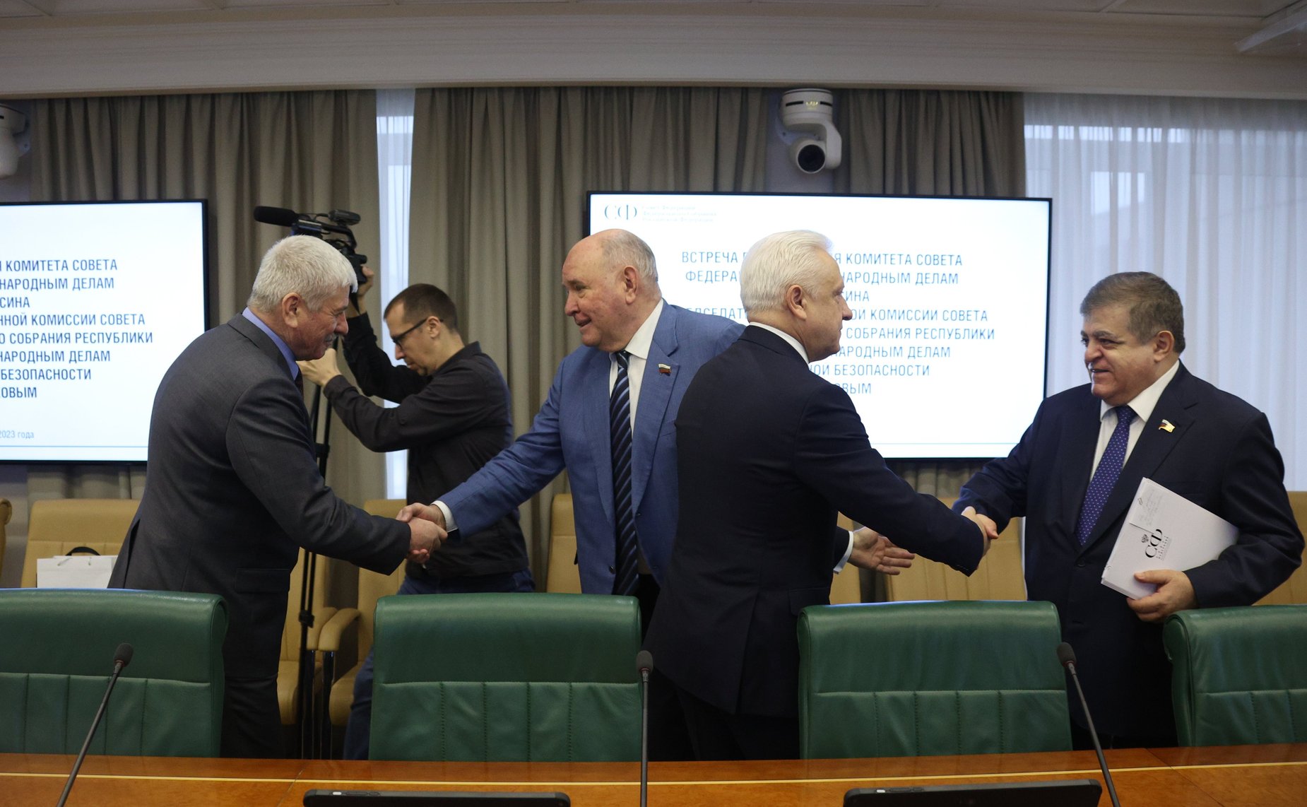 Встреча председателя Комитета СФ по международным делам Григория Карасина с председателем Постоянной комиссии Совета Республики Национального собрания Республики Беларусь по международным делам и национальной безопасности