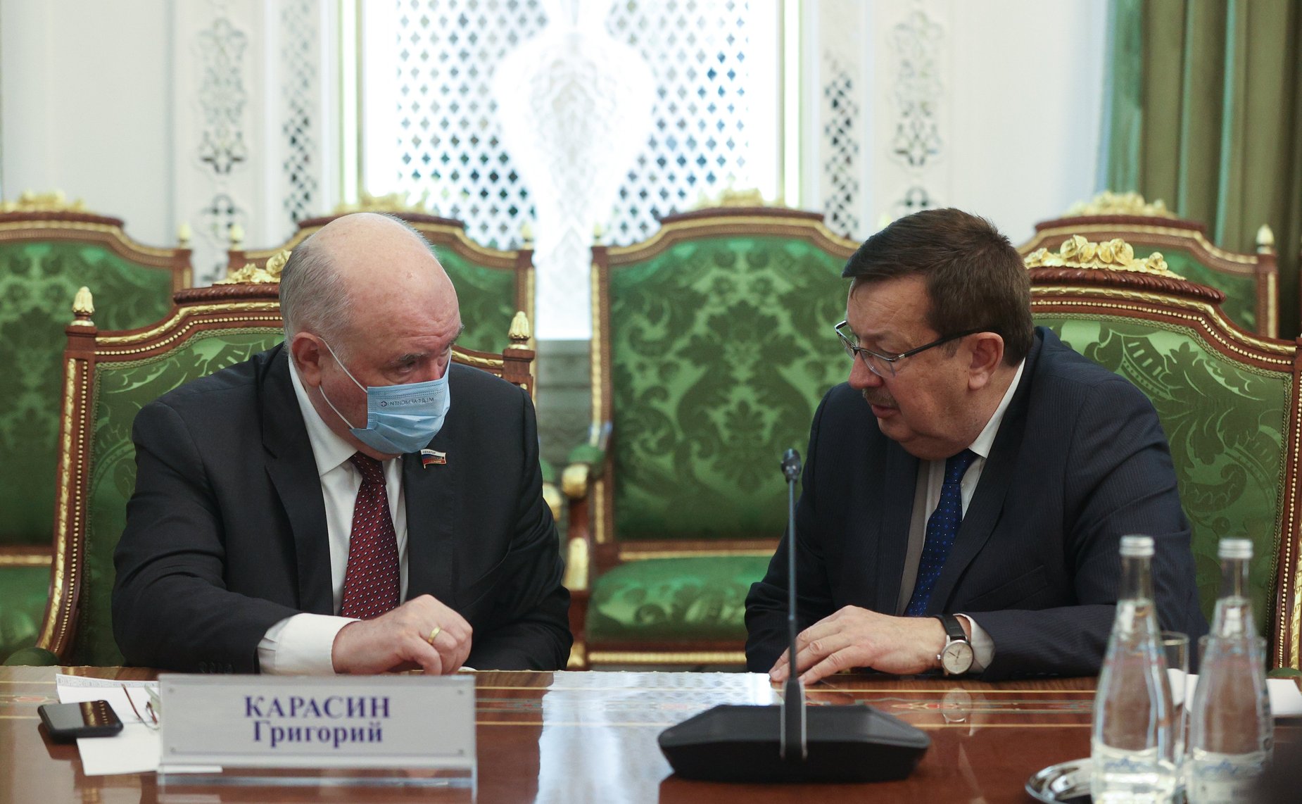 Встреча Председателя Совета Федерации Валентины Матвиенко с Председателем Маджлиси милли Маджлиси Оли Республики Таджикистан Рустами Эмомали