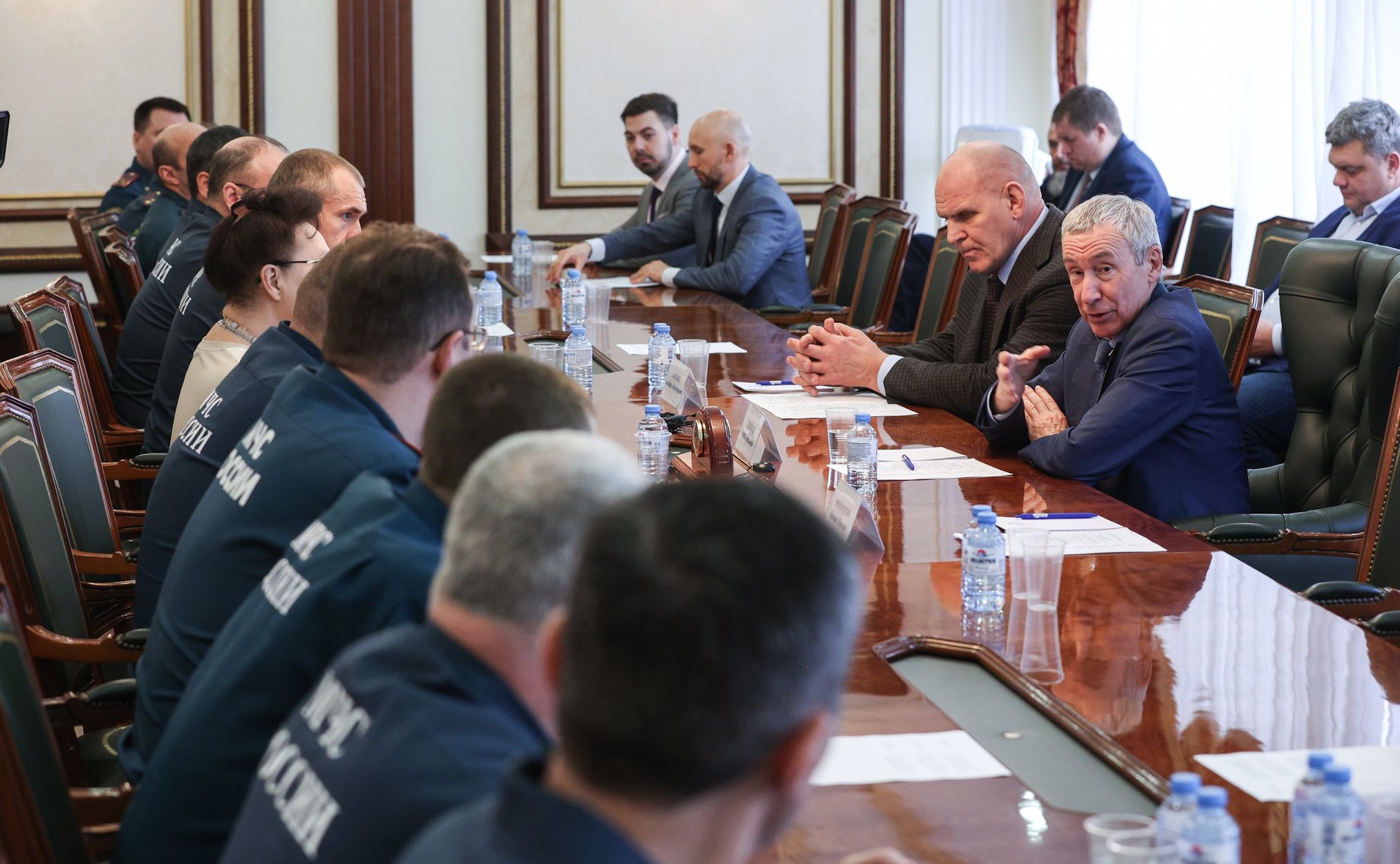 Андрей Климов и Александр Карелин провели рабочую встречу со слушателями Высшей академии управления Академии ГПС МЧС России