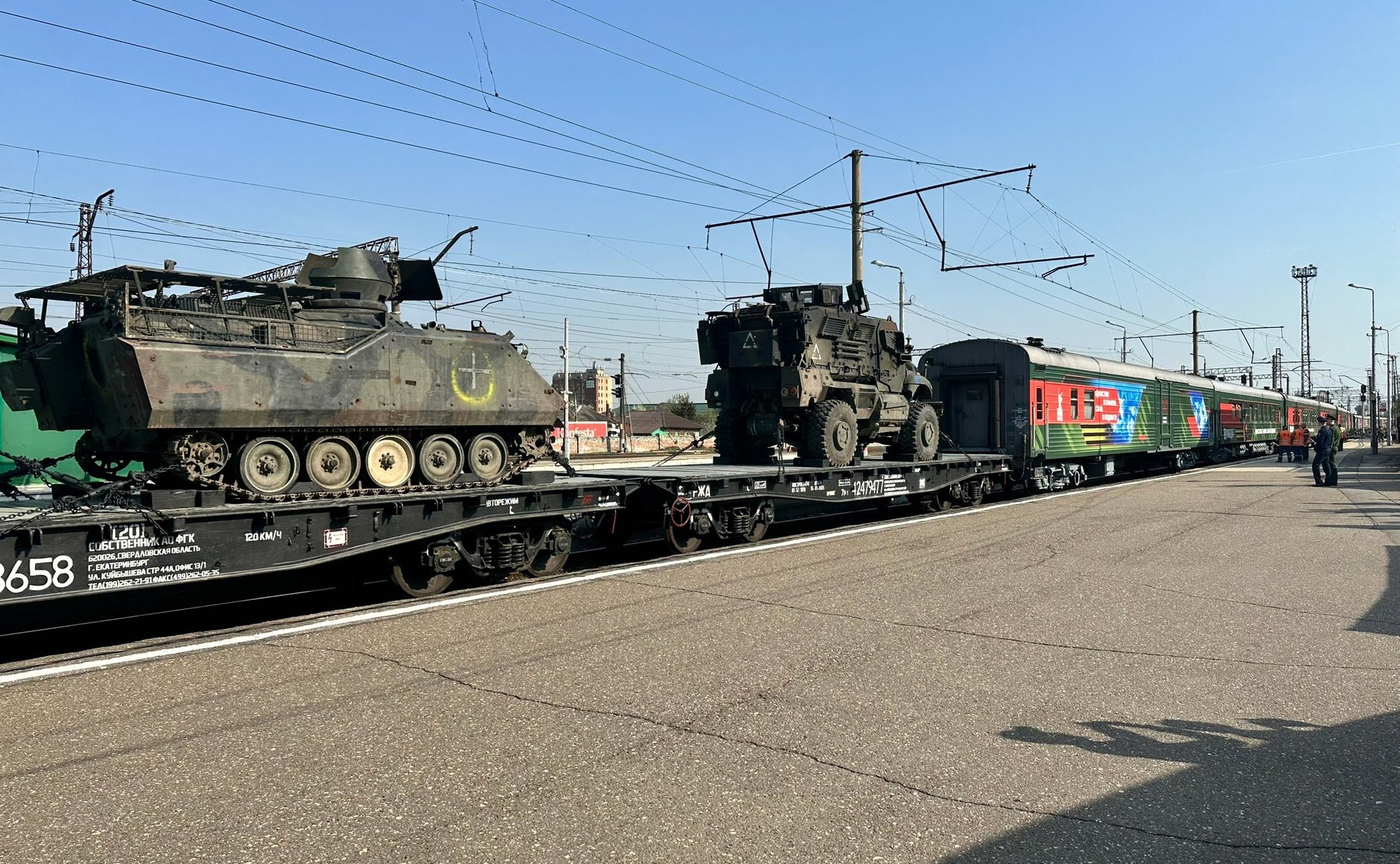 Игорь Мурог принял участие в торжественной встрече на вокзале Рязани выставочно-лекционного поезда Министерства обороны России. Мероприятие прошло в рамках всероссийской акции «Единство в памяти. Сила в подвиге!»