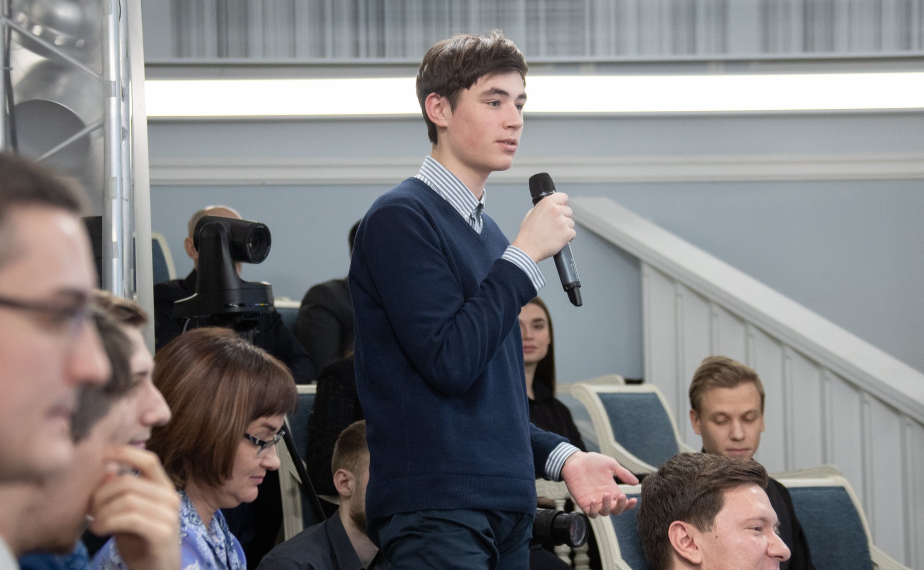 Встреча Л. Гумеровой с участниками и организаторами XVII Всероссийского конкурса молодежных авторских проектов и проектов в сфере образования «Моя страна – моя Россия»