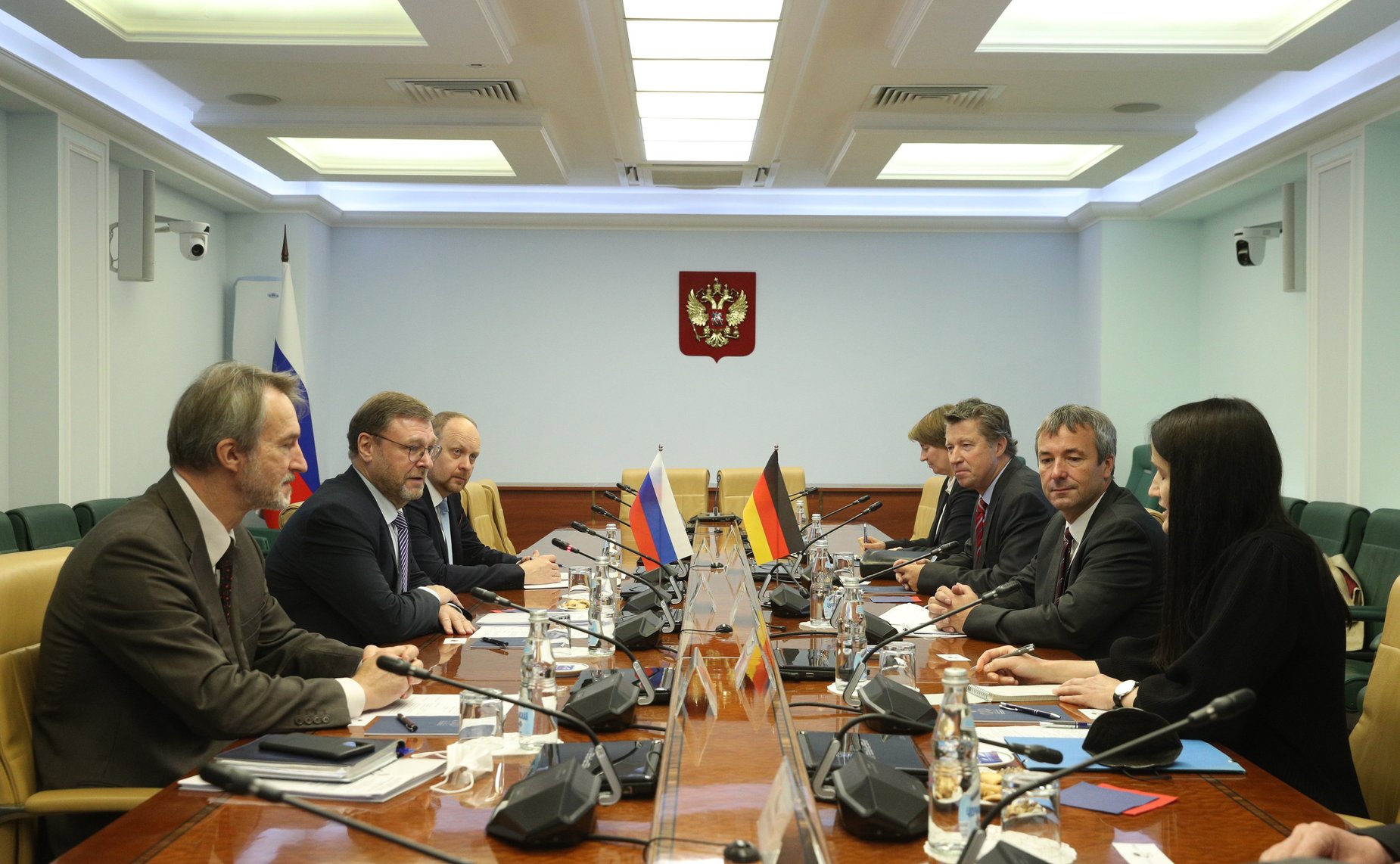 Встреча заместителя Председателя СФ Константина Косачева с депутатом Бундестага Федеративной Республики Германия, Координатором межобщественного сотрудничества с Россией, Центральной Азией и странами Восточного партнерства ФРГ