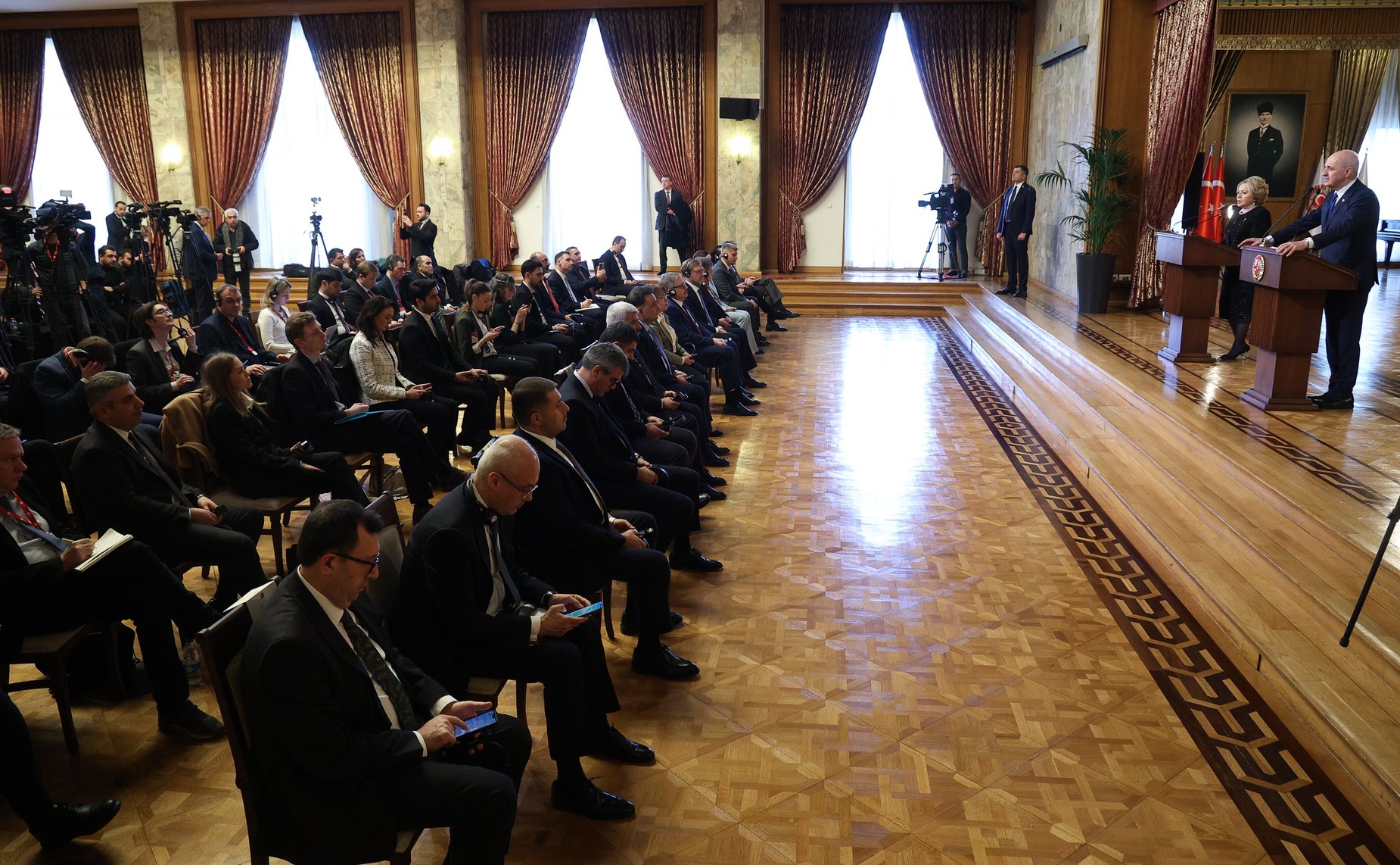 Заявление Председателя Совета Федерации Валентины Матвиенко и Председателя Великого национального собрания Турции Нумана Куртулмуша по итогам встречи