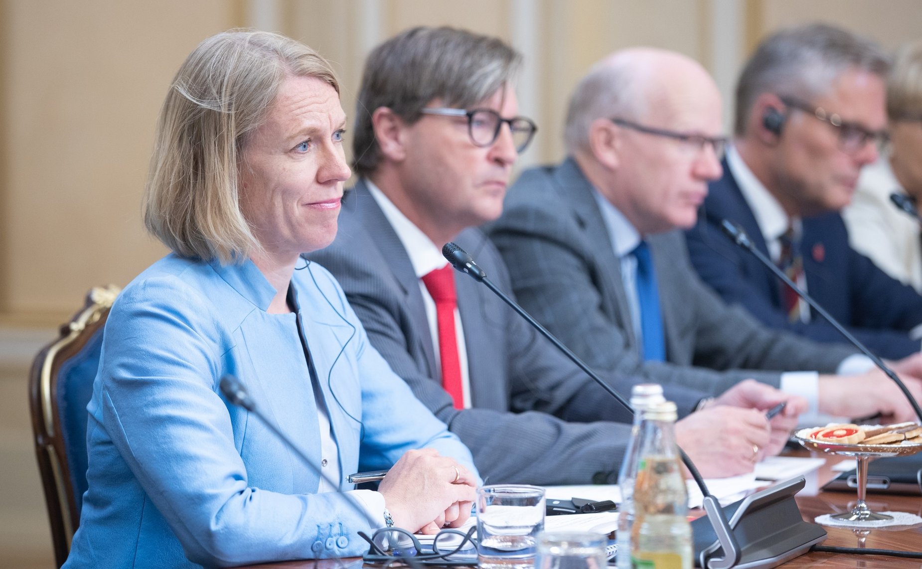 Встреча первого заместителя Председателя Совета Федерации Николая Федорова с председателем Комитета по вопросам внешней политики и обороны Стортинга Королевства Норвегия Анникен Хюитфельдт