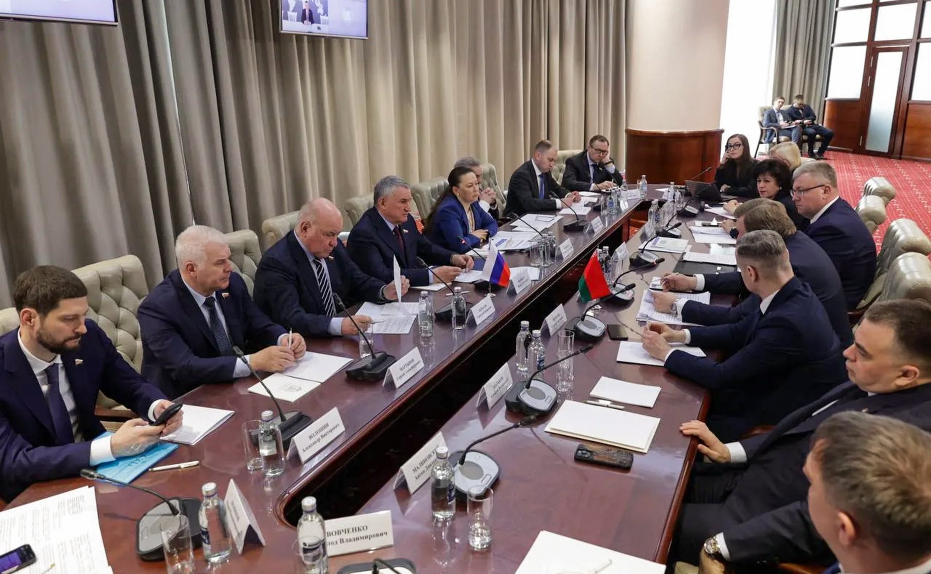 Заседание Межпарламентской комиссии Совета Федерации и Совета Республики Национального собрания Республики Беларусь по межрегиональному сотрудничеству