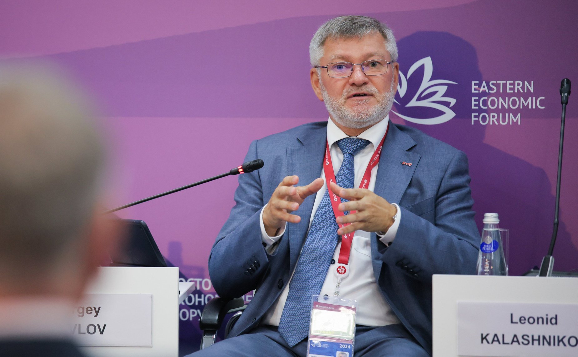 Сергей Рябухин в рамках Восточного экономического форума принял участие в тематической сессии «Кооперация в Большой Евразии: опыт развития производственных цепочек ЕАЭС, ШОС, БРИКС» (фото Фонд Росконгресс)