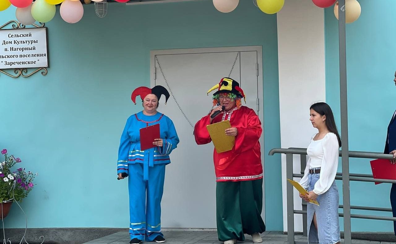 Сергей Михайлов в ходе поездки в регион принял участие в торжественном открытии после ремонта Дома культуры в поселке Нагорный Нерчинского района