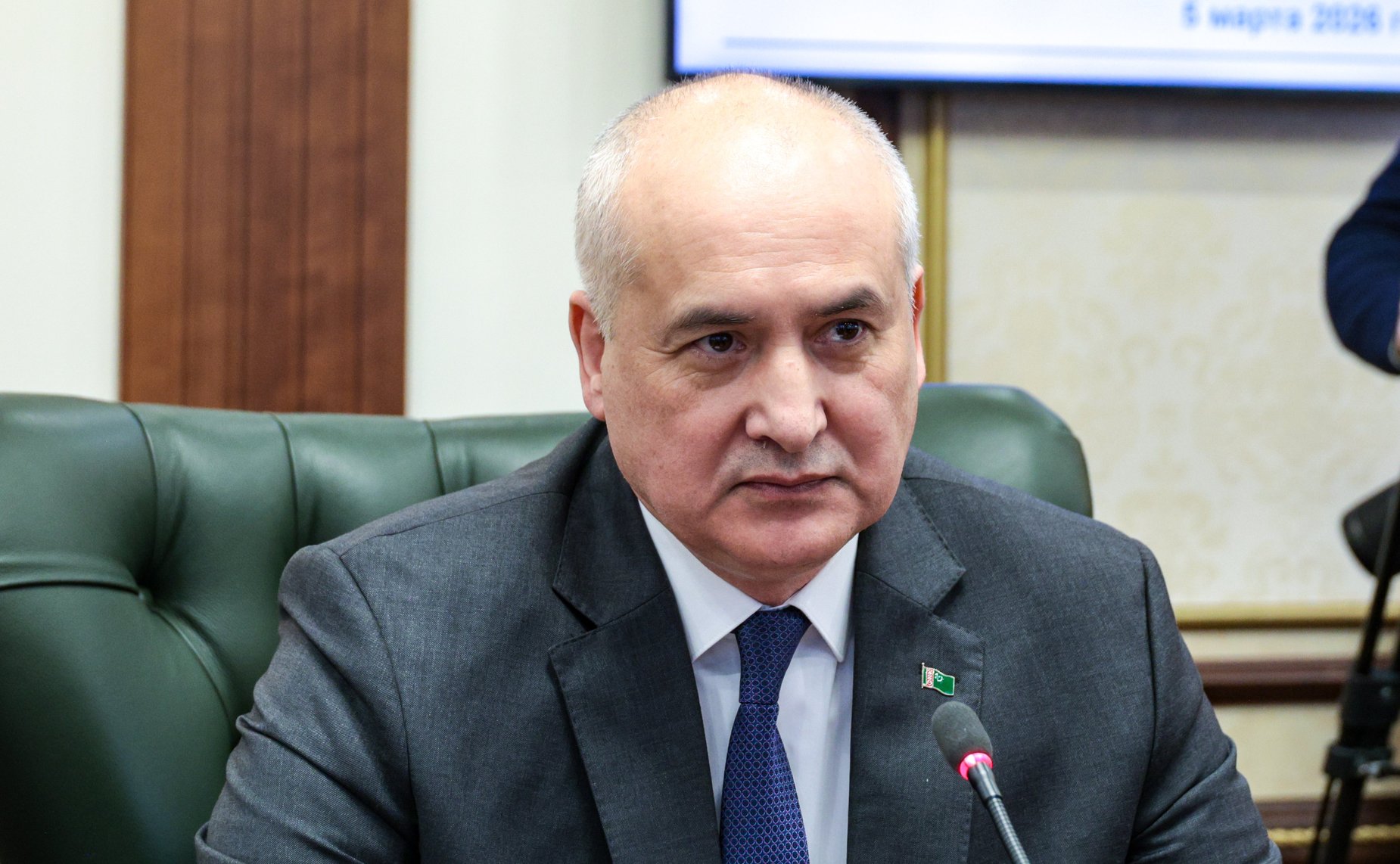 Встреча заместителя Председателя Совета Федерации Константина Косачева с Чрезвычайным и Полномочным Послом Туркменистана в Российской Федерации Эсеном Айдогдыевым