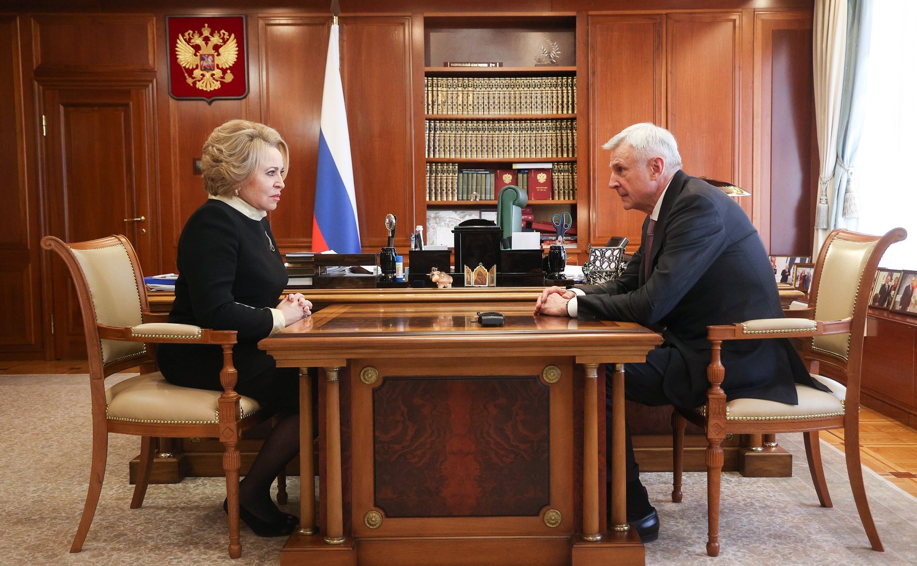 Встреча Председателя Совета Федерации Валентины Матвиенко с губернатором Магаданской области Сергеем Носовым