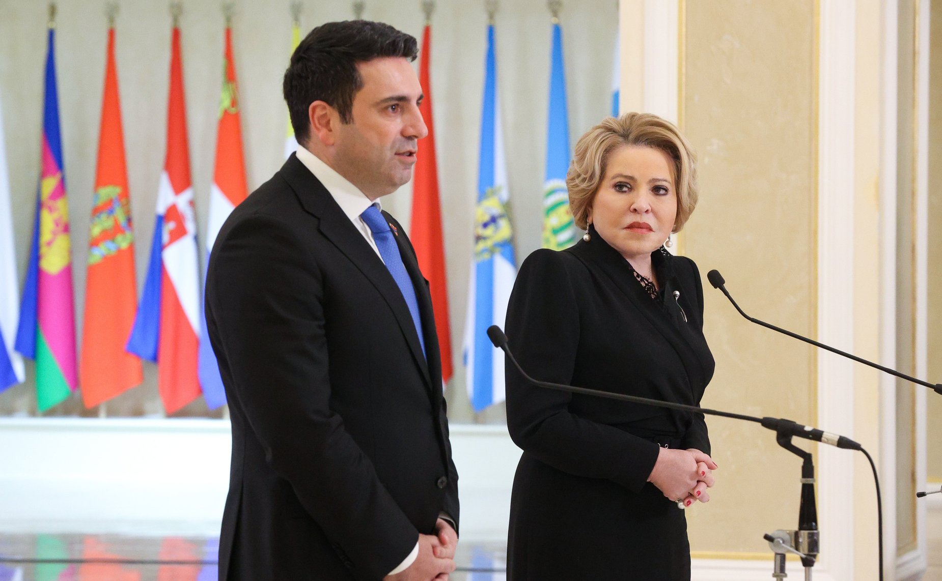 Встреча Председателя Совета Федерации Валентины Матвиенко с Председателем Национального Собрания Республики Армения Аленом Симоняном