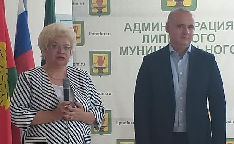 Оксана Хлякина посетила Липецкий район с рабочим визитом