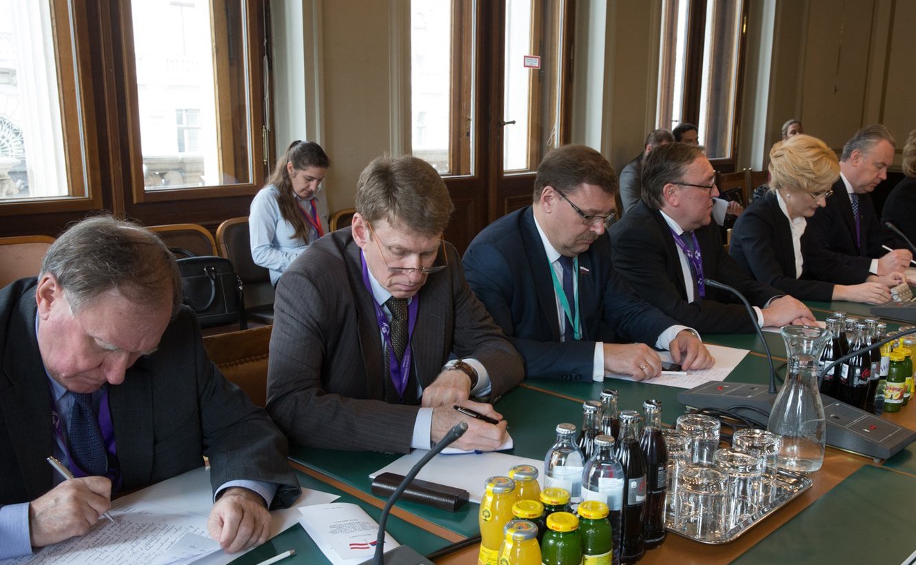 Встреча российской делегации с главой ПА ОБСЕ К. Муттонен