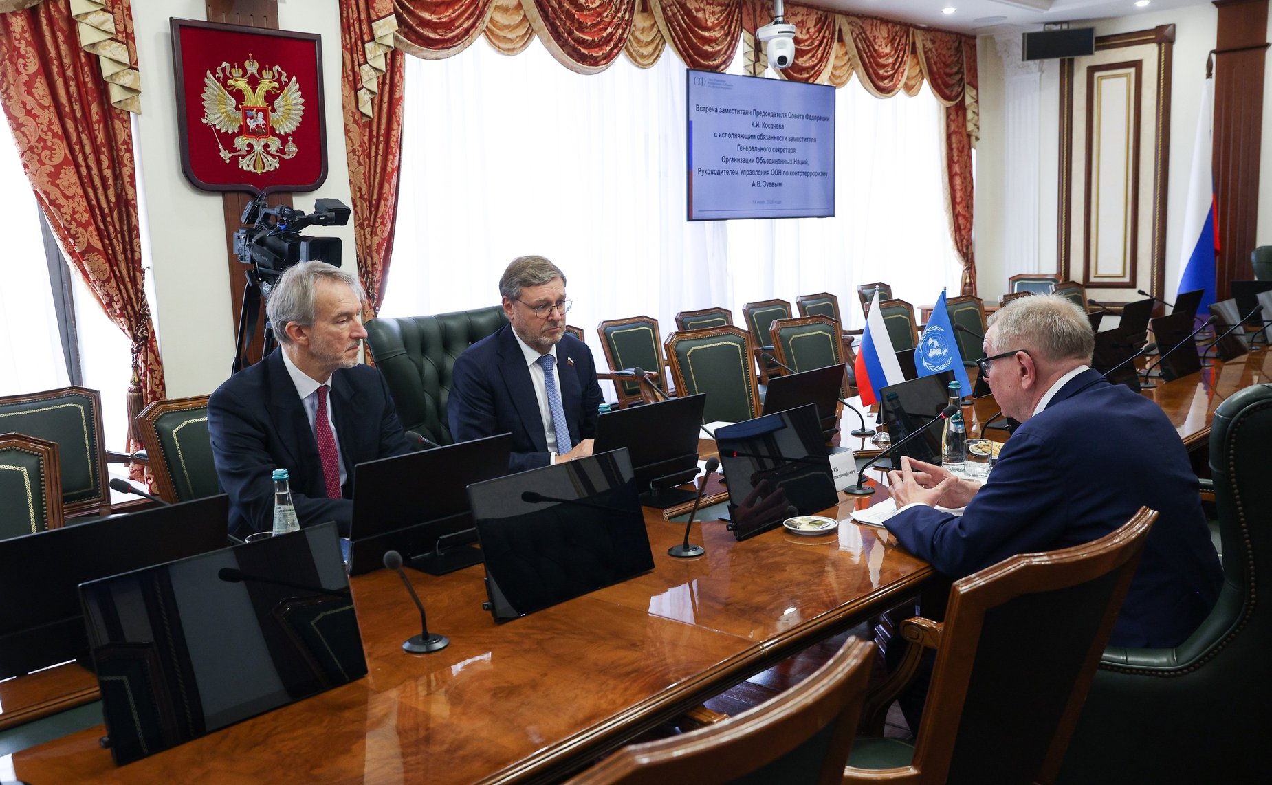 Встреча Константина Косачева c исполняющим обязанности заместителя Генерального секретаря ООН, Руководителем Управления ООН по контртерроризму
