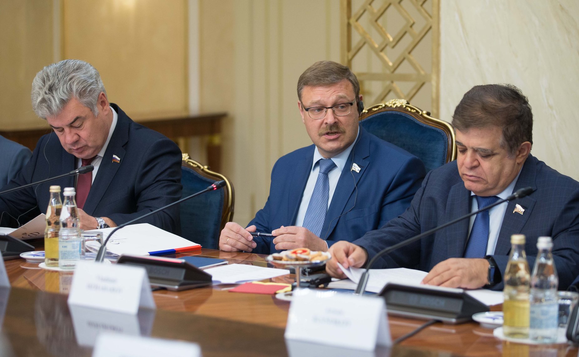 Встреча Константина Косачева с председателем Комитета по вопросам внешней политики и обороны Стортинга Королевства Норвегия Анникен Хюитфельдт